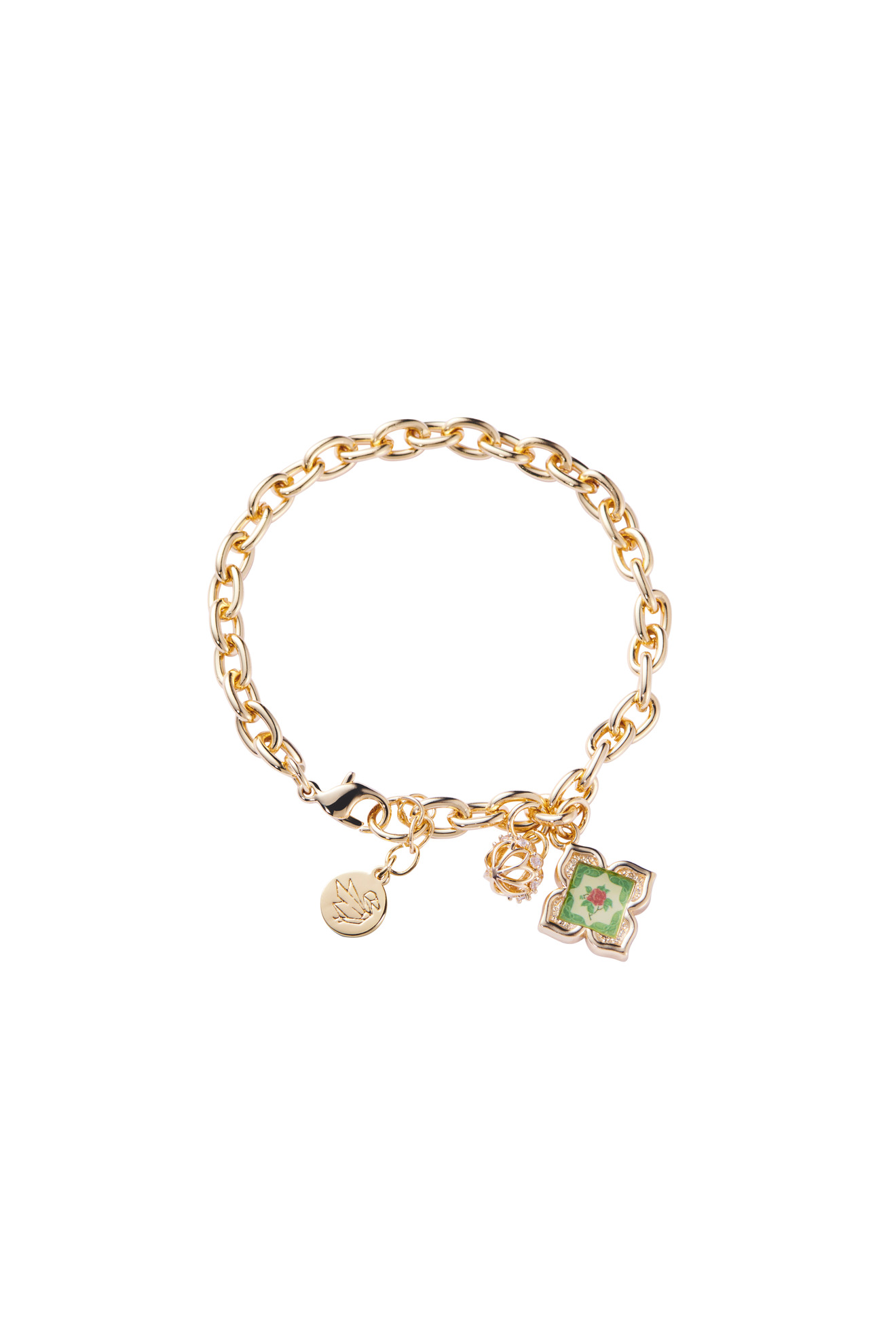 Peranakan Floral Bracelet- Emerald