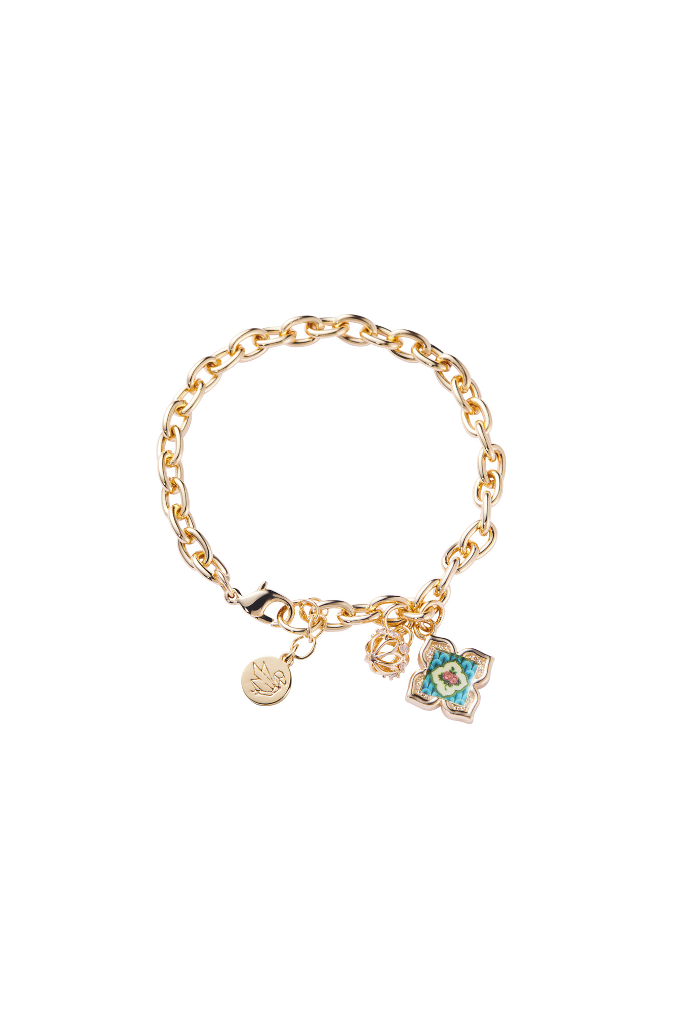 Peranakan Floral Bracelet- Blue