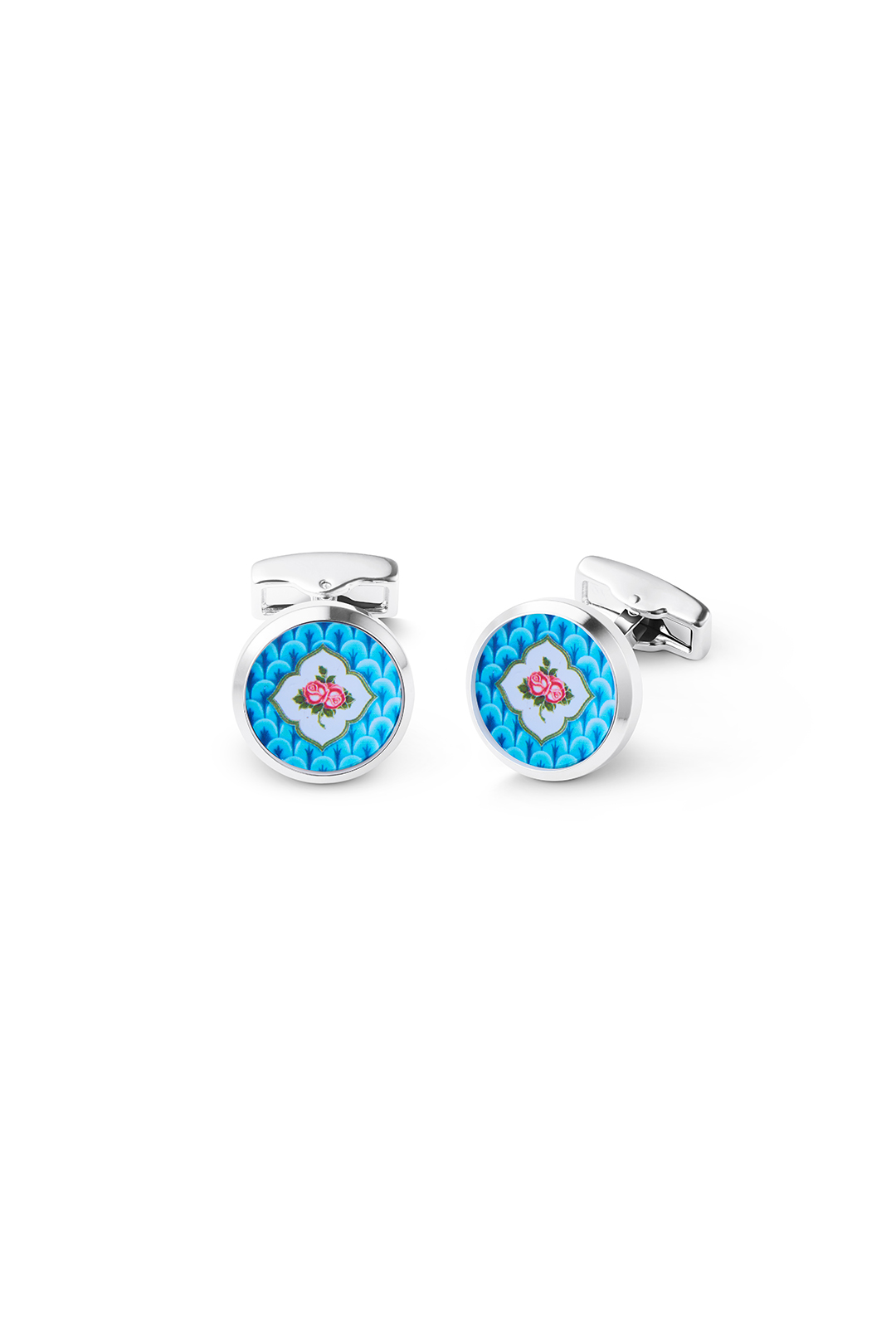 Cufflinks - Peranakan Azure