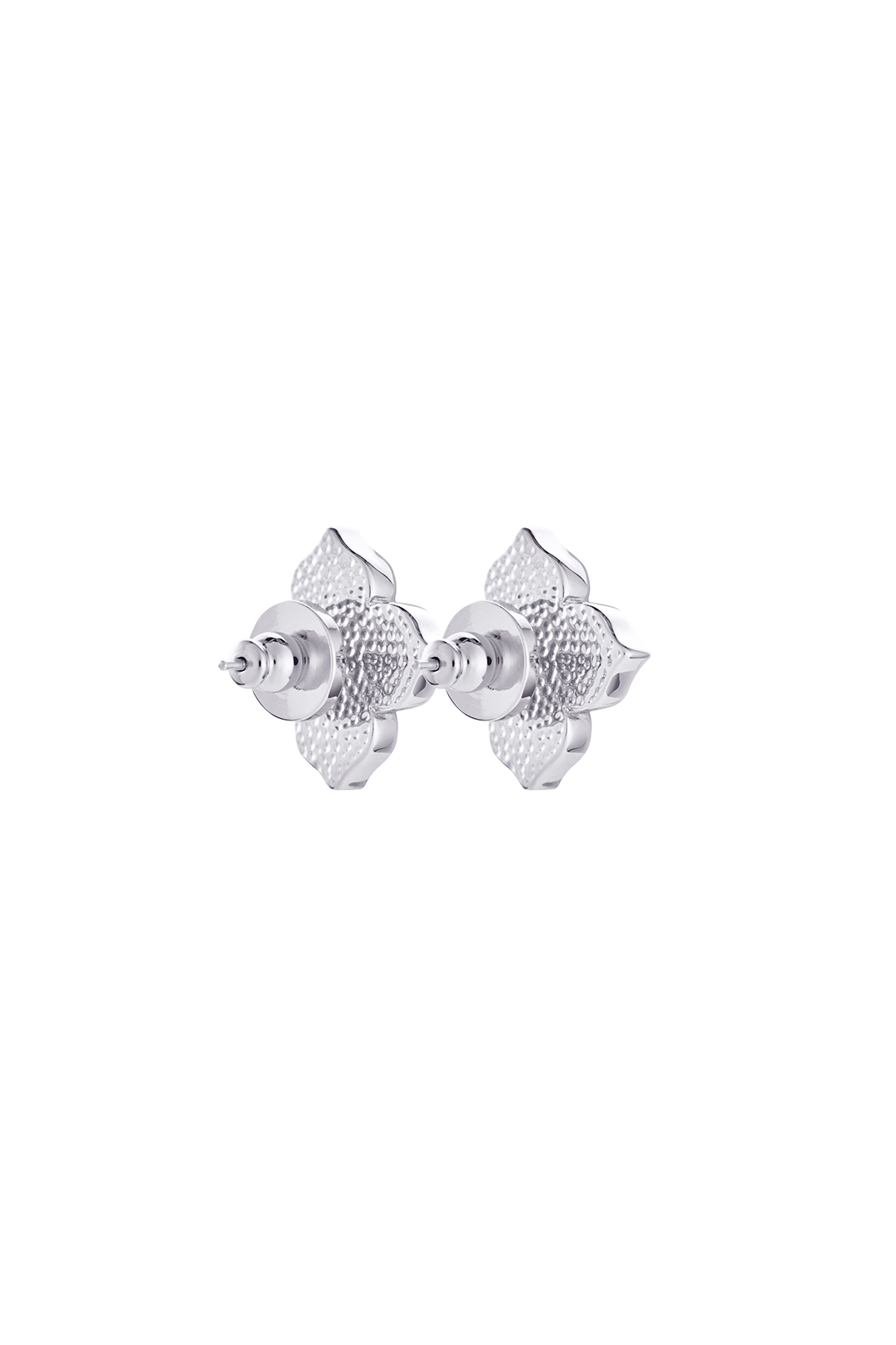 Peranakan Floral Stud- Silver English Belle