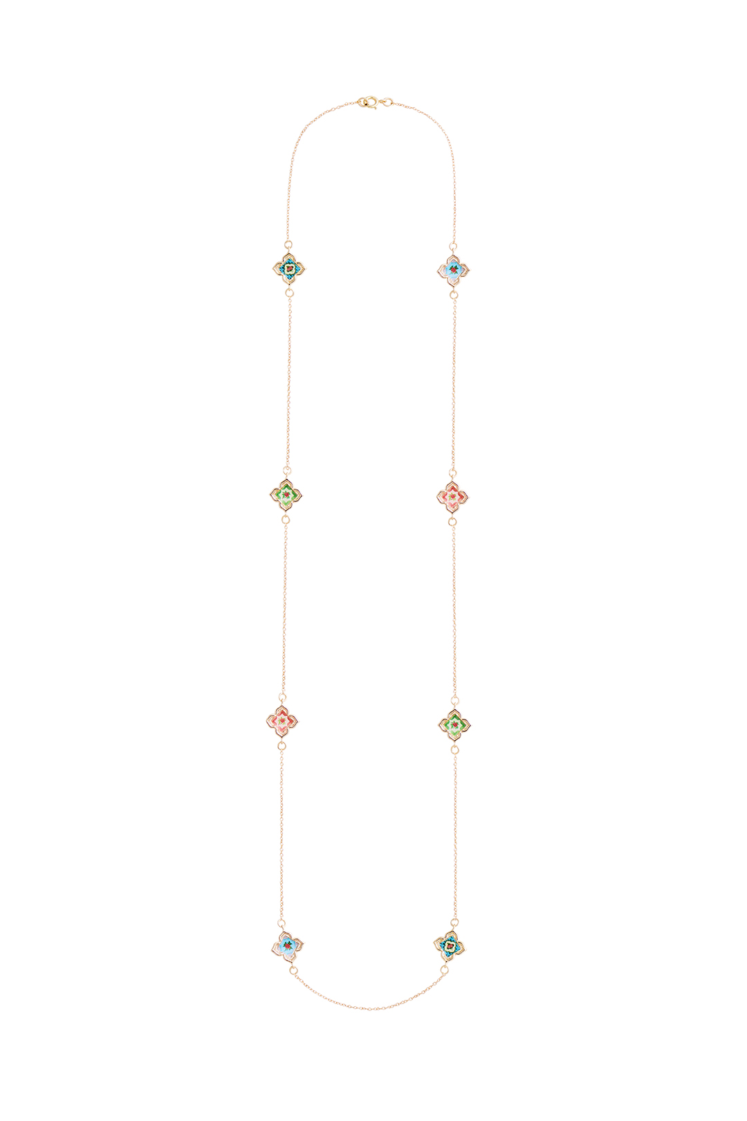 Peranakan Floral Long Necklace