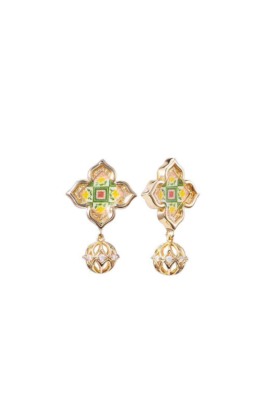 Peranakan Floral Dangle - Madame