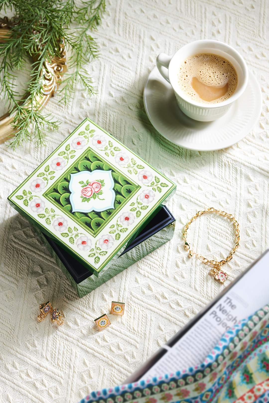 Peranakan Floral Trinket Box