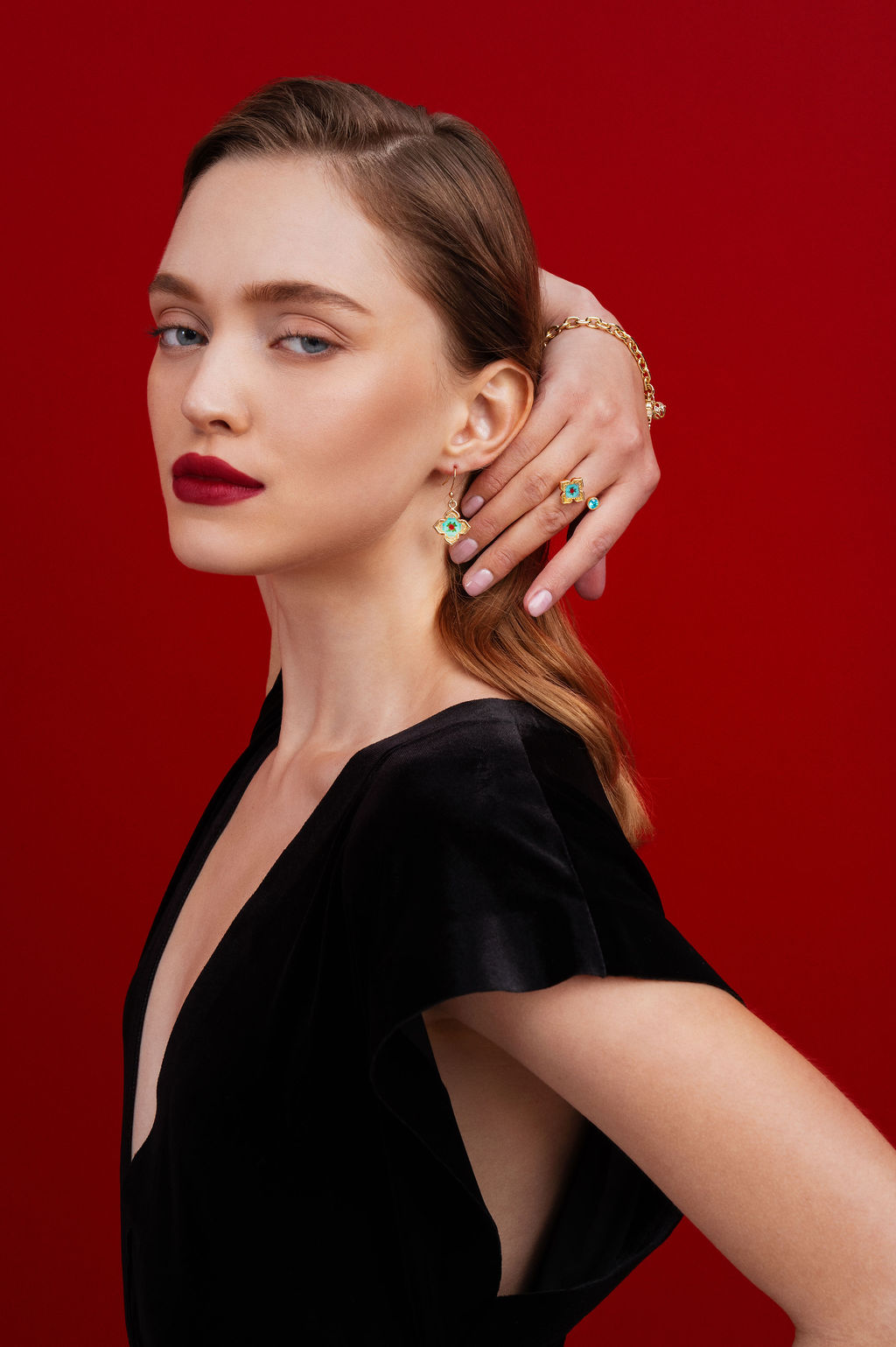 Floral Ring - Turquoise