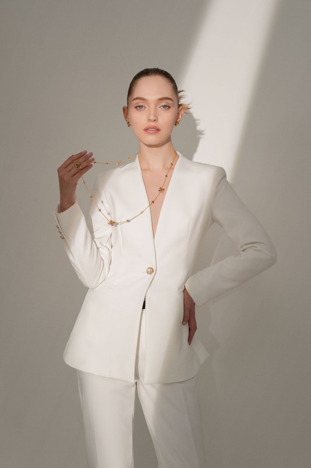 Chromatic Allure Long Necklace