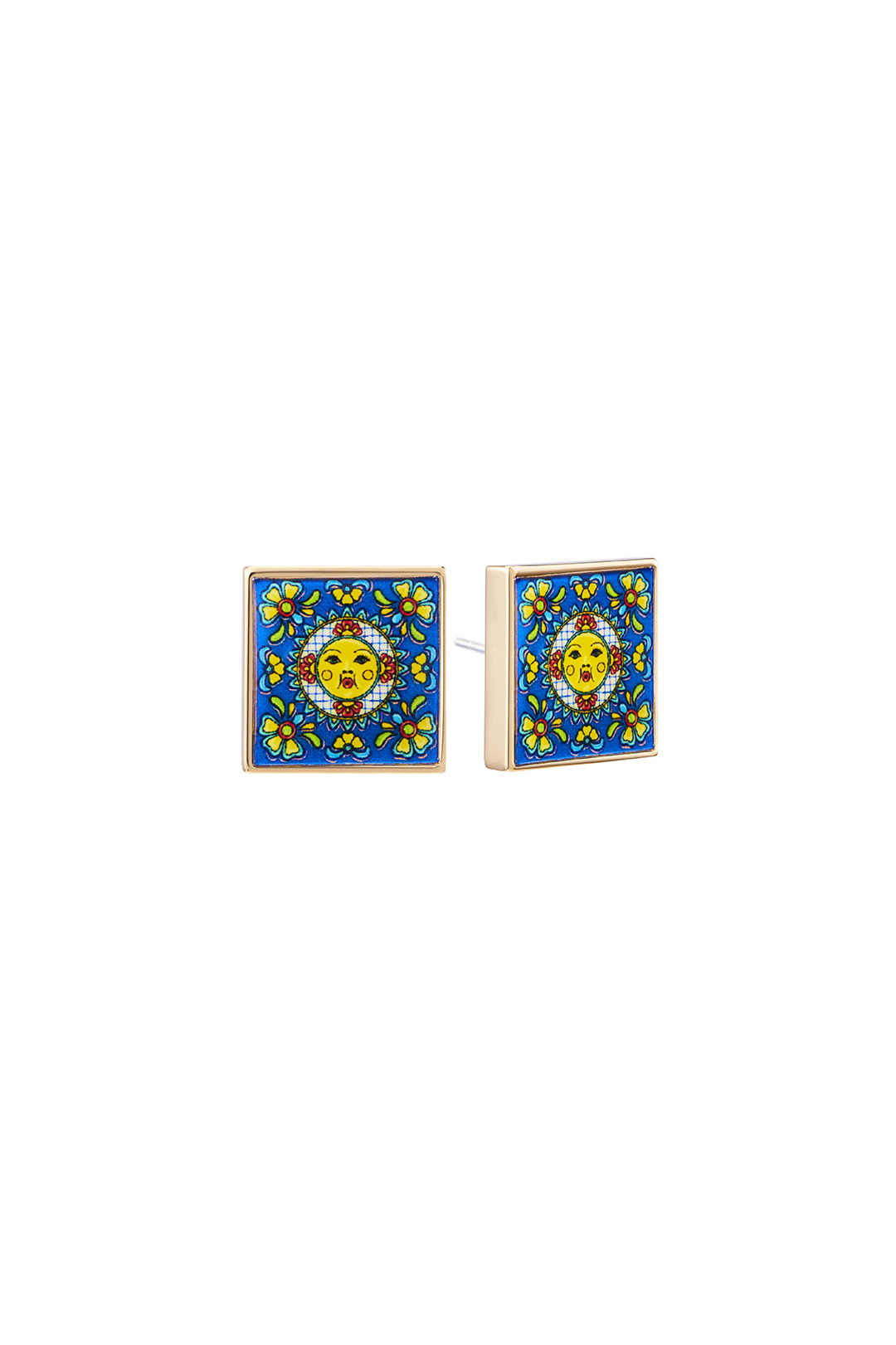 Spanish Tile Stud - Sun