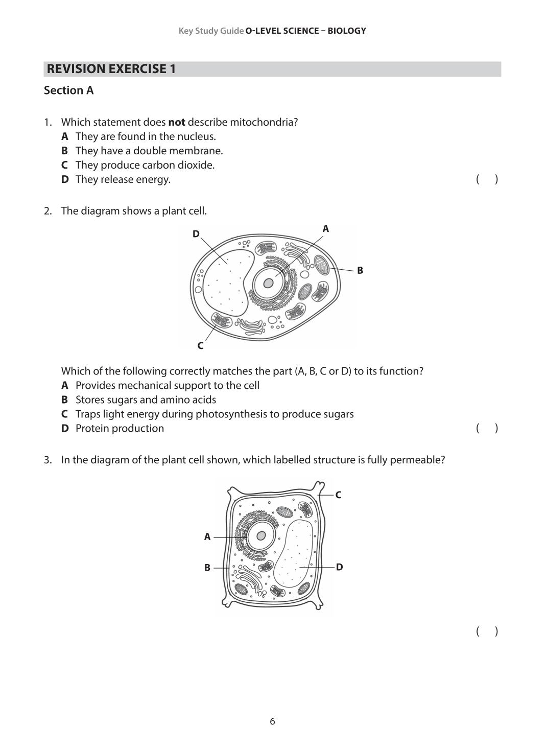 Key Study Guide: O-Level Science Biology Revision Notes & Practice