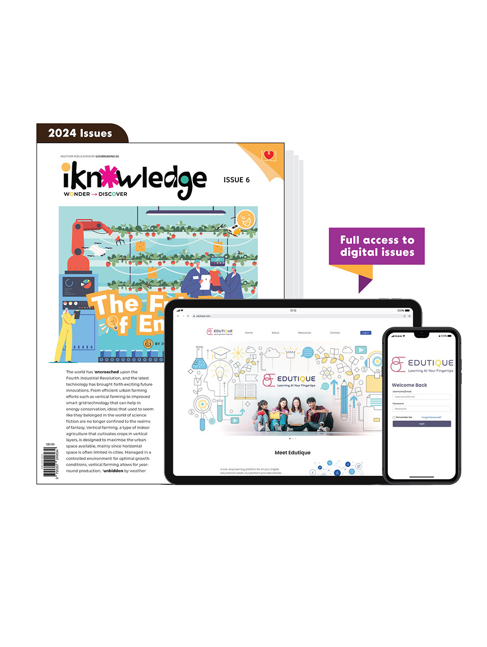 [DIGITAL ONLY] iKnowledge Newsletter 2024: 6 issues (for 8+ y/o)