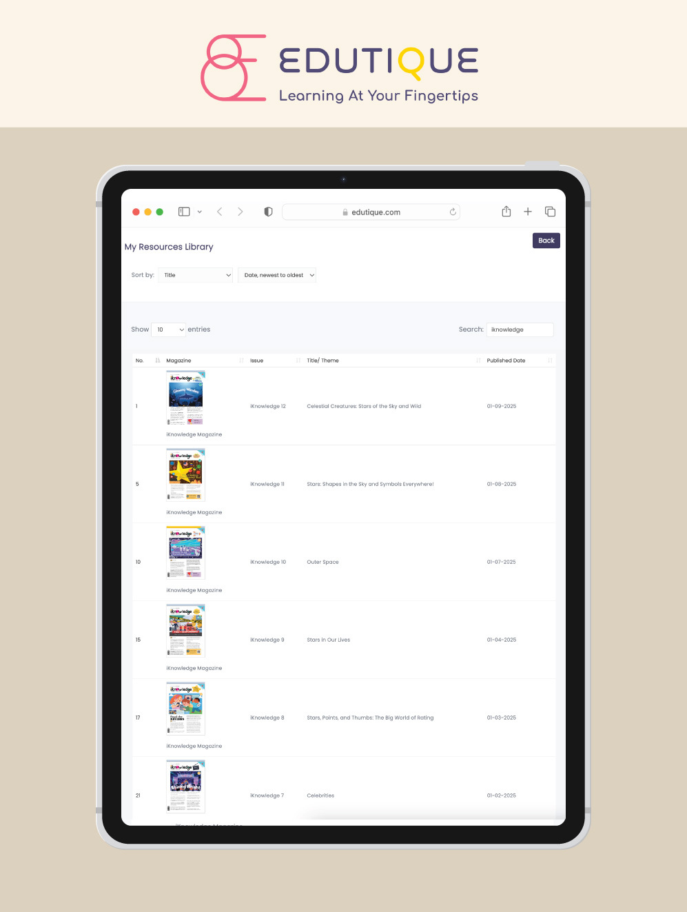 [DIGITAL ONLY] iKnowledge Newsletter 2025: 6 issues (for 8+ y/o)