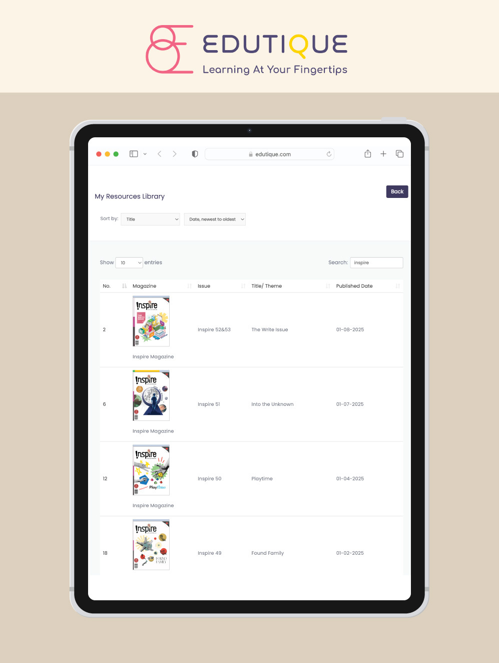 [DIGITAL ONLY] Inspire Magazine 2025 (for 12+ y/o)