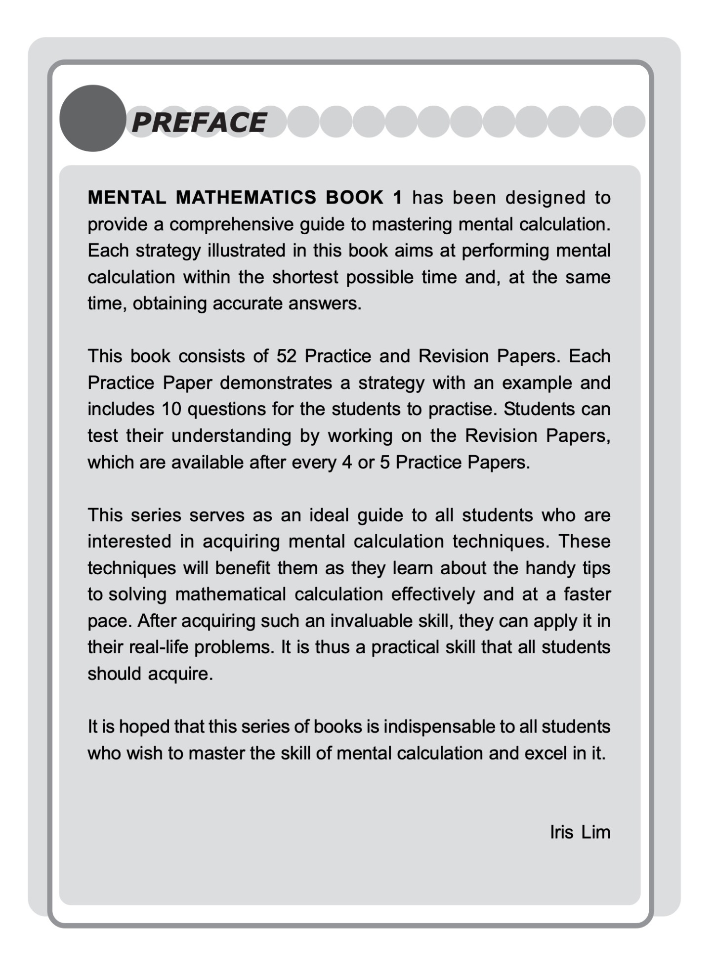 Mental Maths Book 1