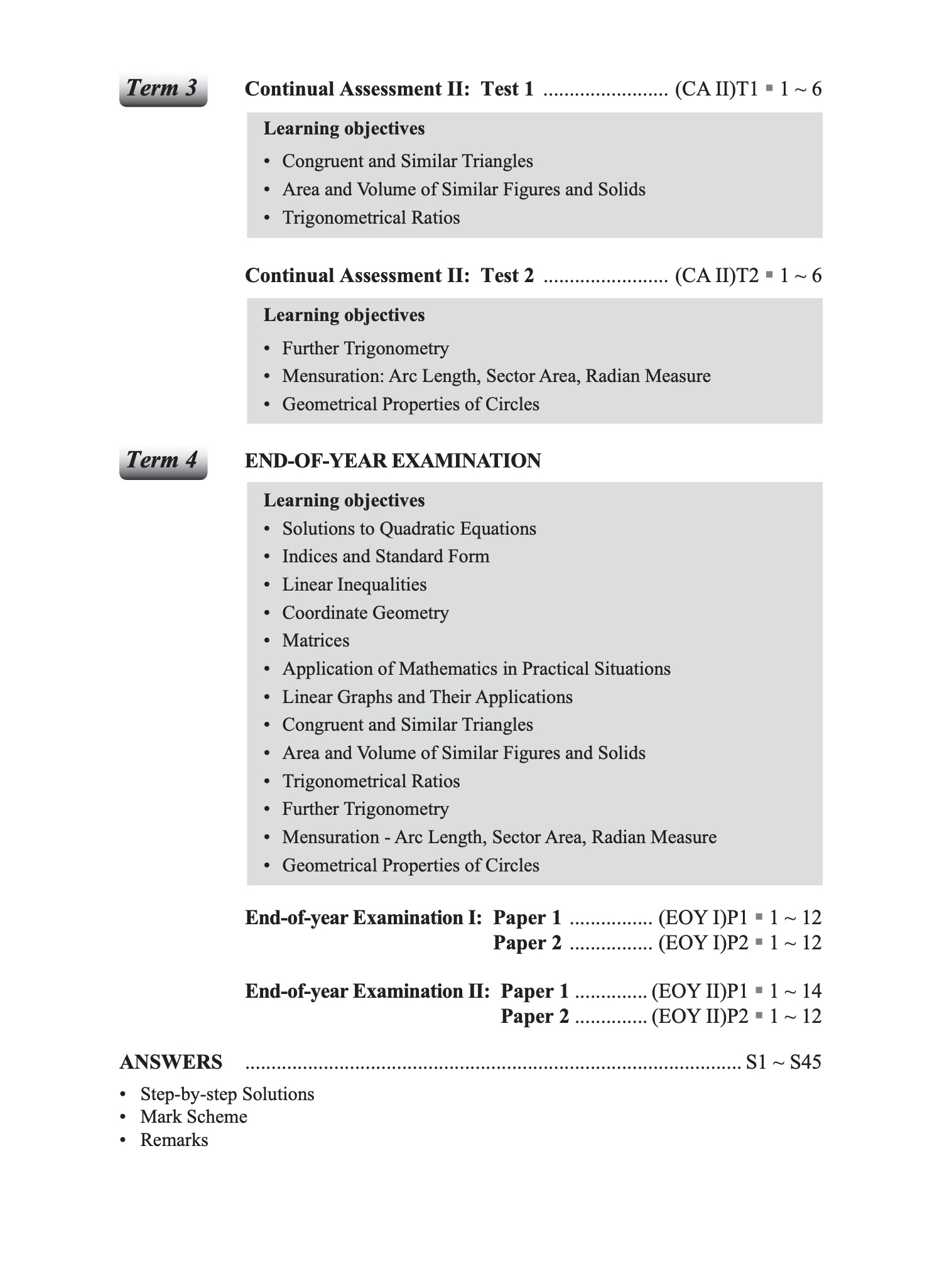 Maths Conquest Secondary 3