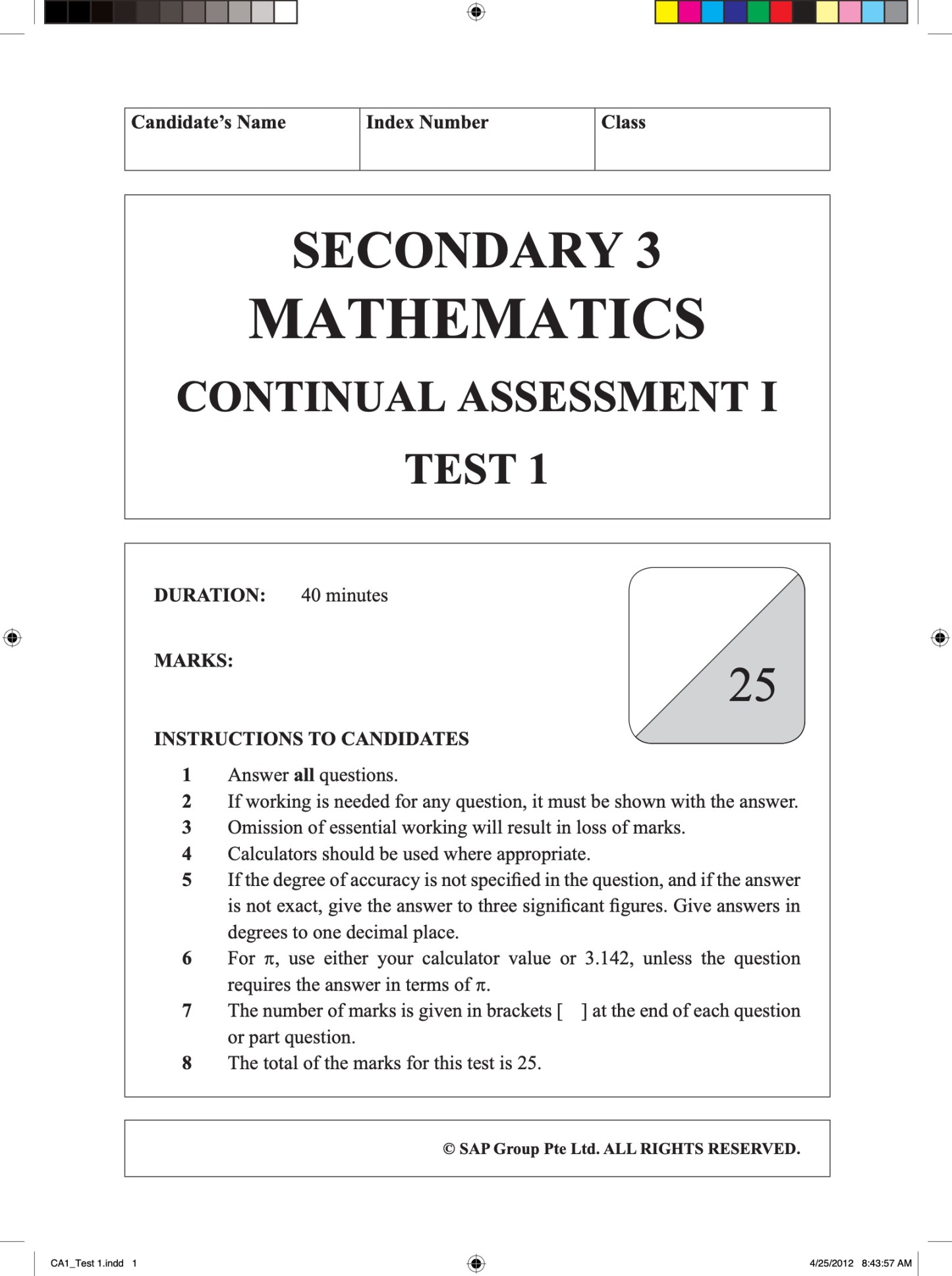 Maths Conquest Secondary 3