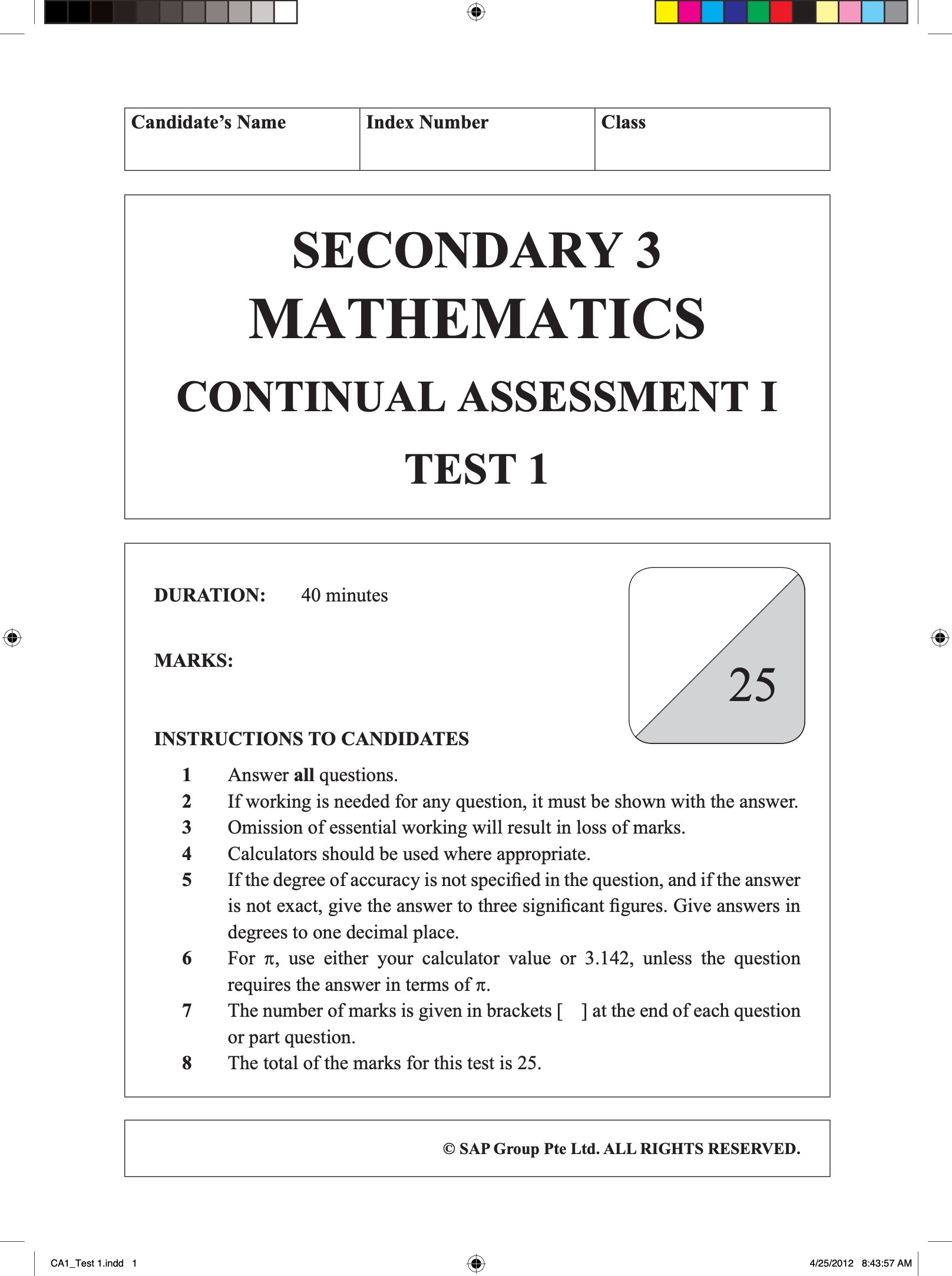 Maths Conquest Secondary 3