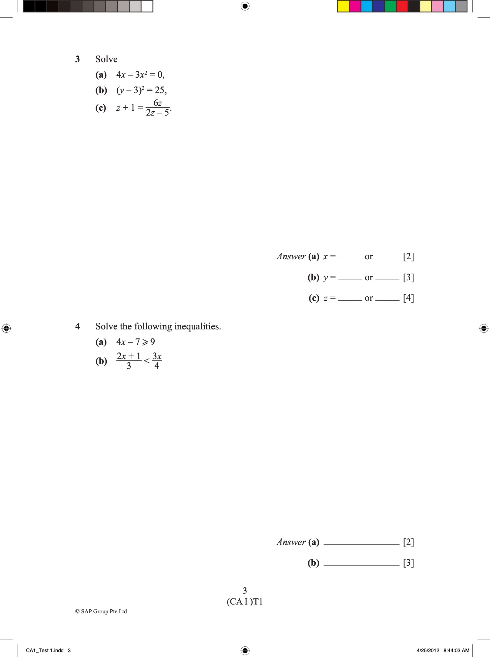 Maths Conquest Secondary 3