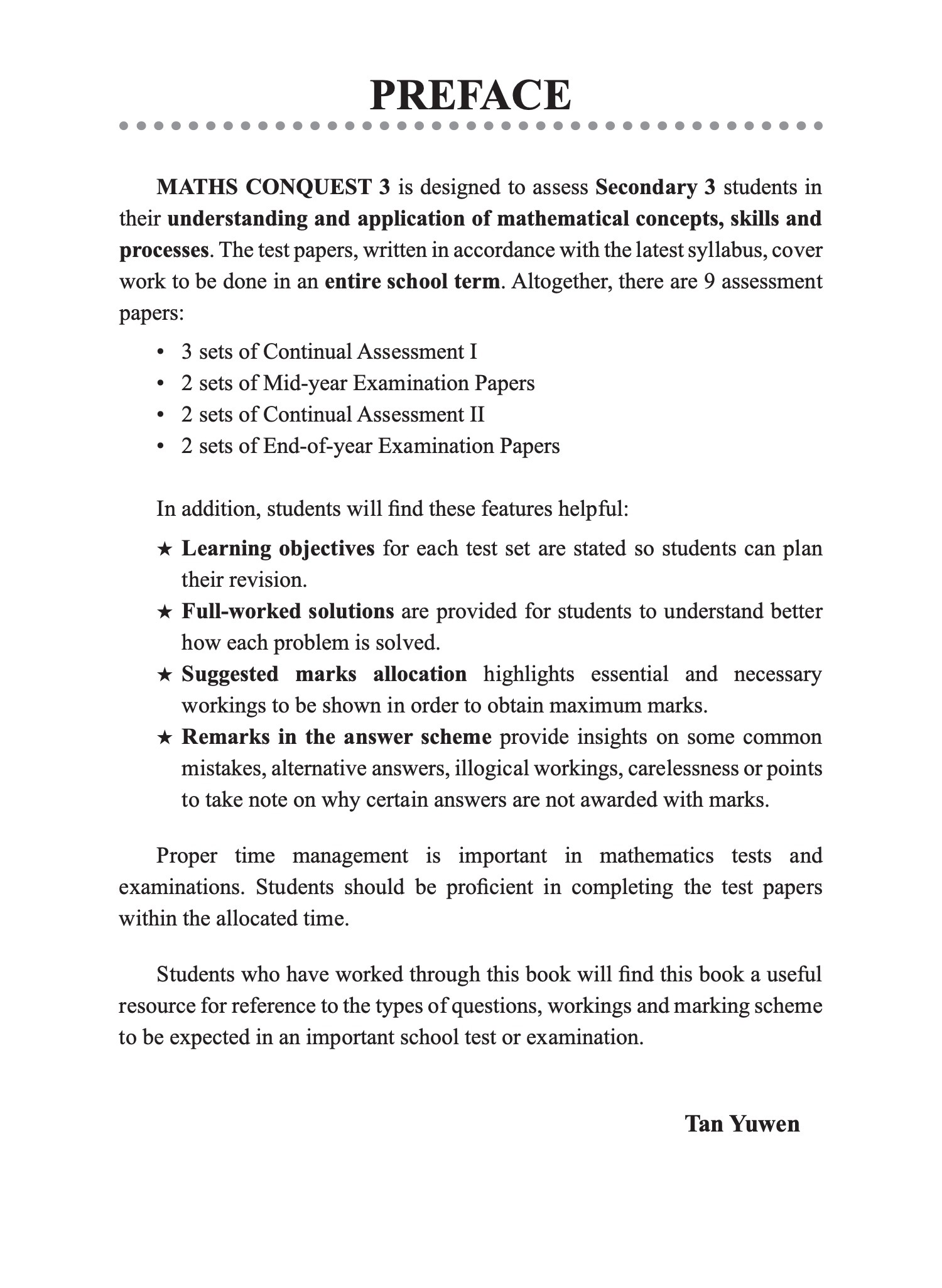 Maths Conquest Secondary 3