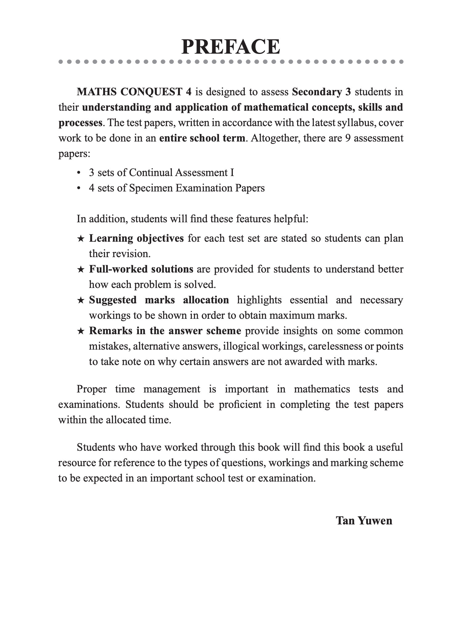 Maths Conquest Secondary 4