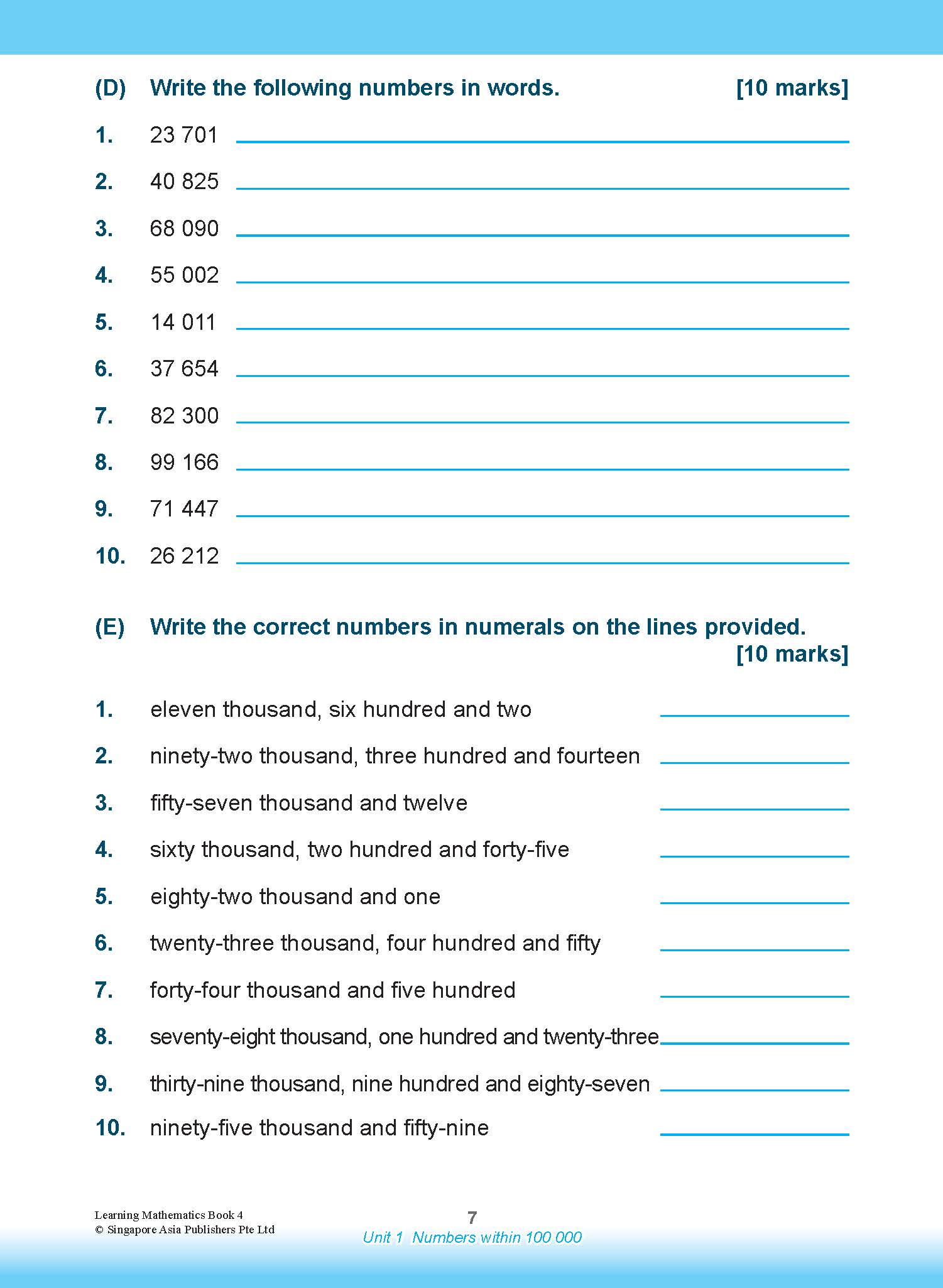LEARNING MATHEMATICS For Primary Levels 4
