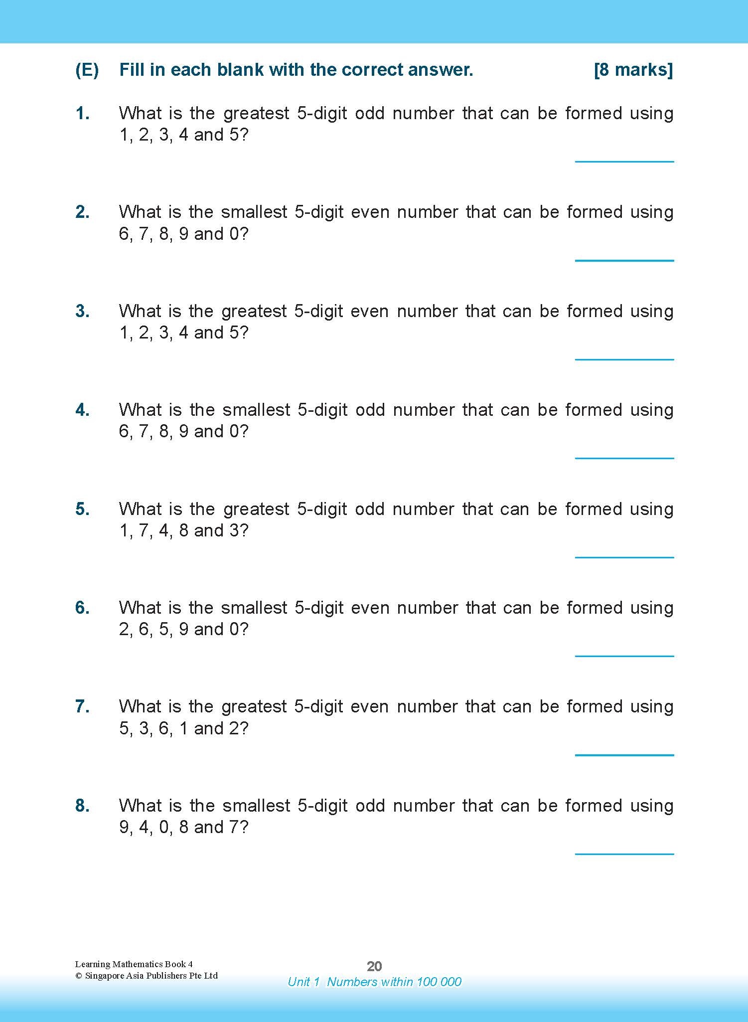 LEARNING MATHEMATICS For Primary Levels 4