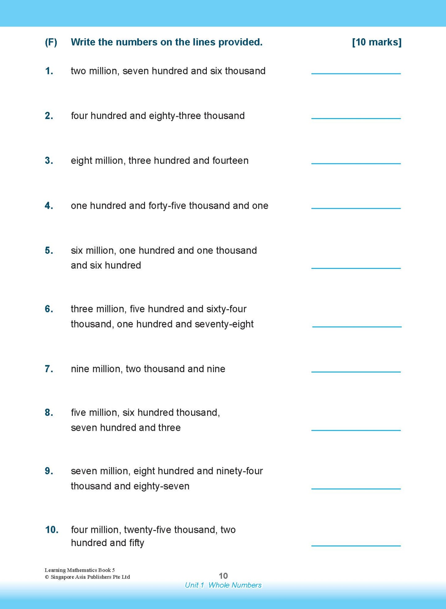 LEARNING MATHEMATICS For Primary Levels 5