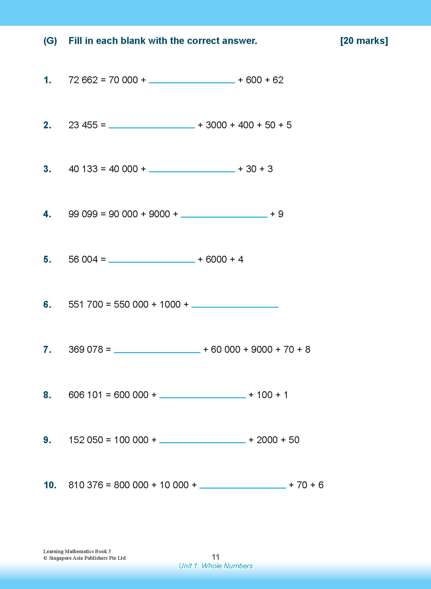 LEARNING MATHEMATICS For Primary Levels 5