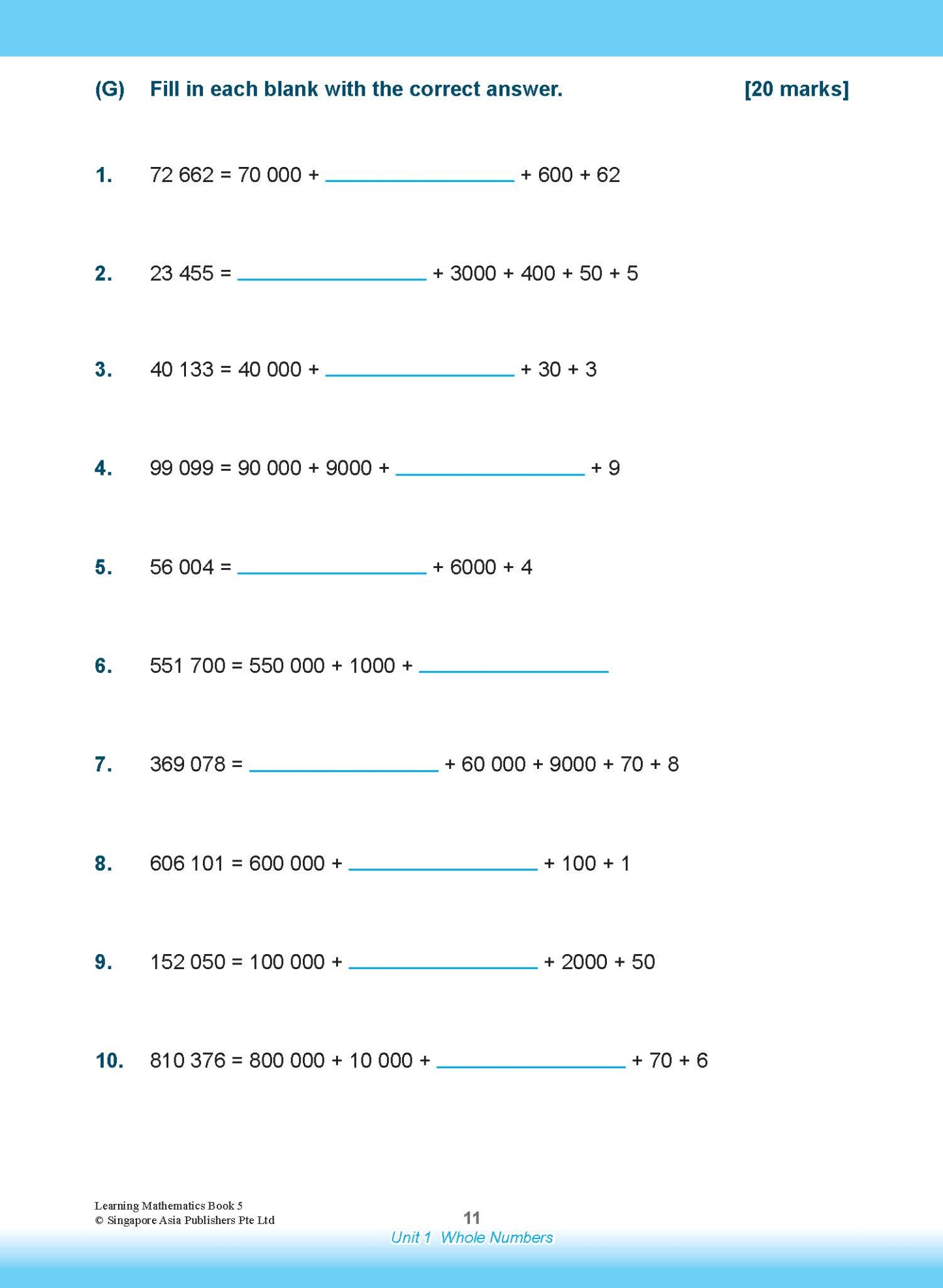 LEARNING MATHEMATICS For Primary Levels 5