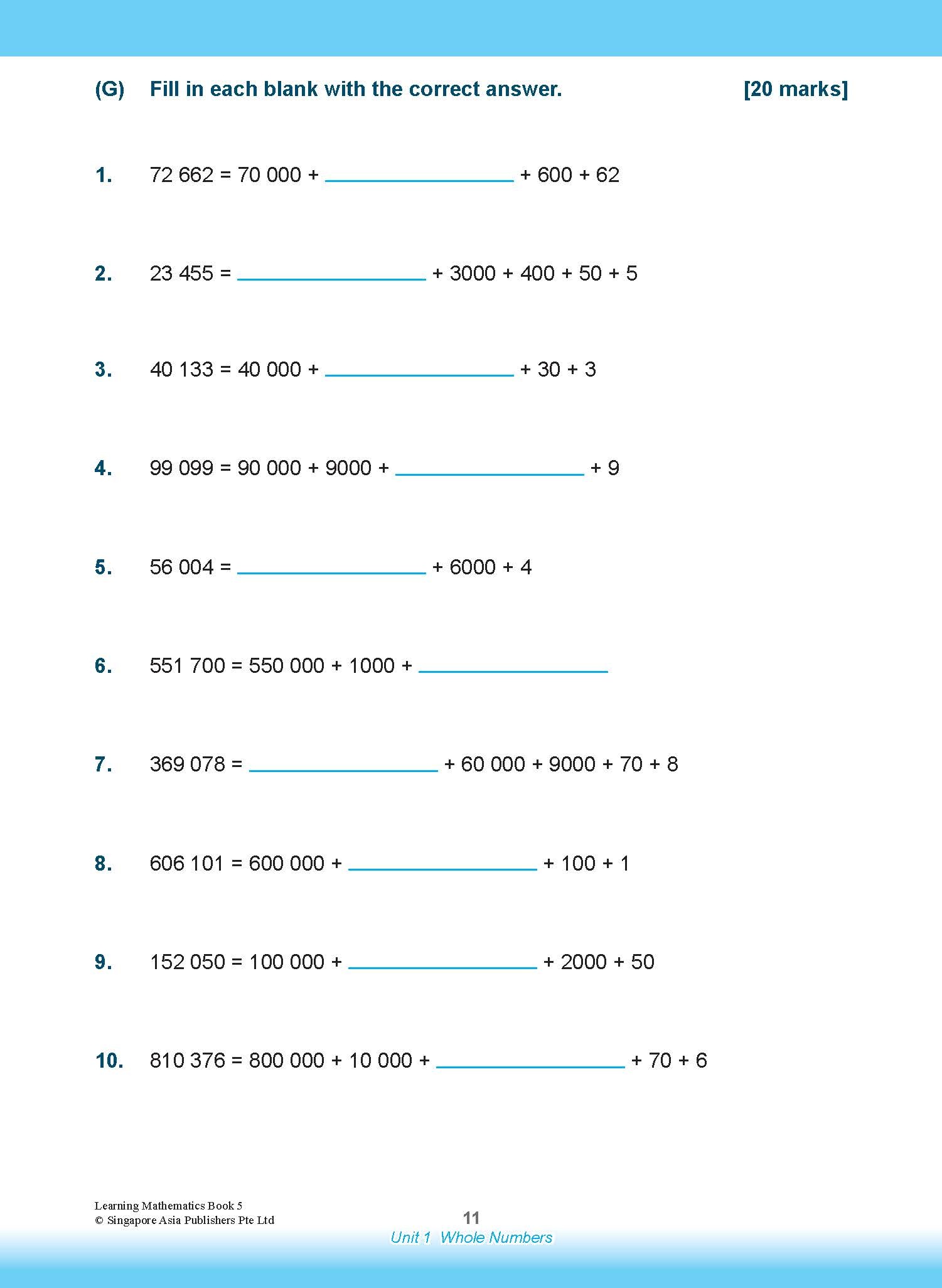 LEARNING MATHEMATICS For Primary Levels 5