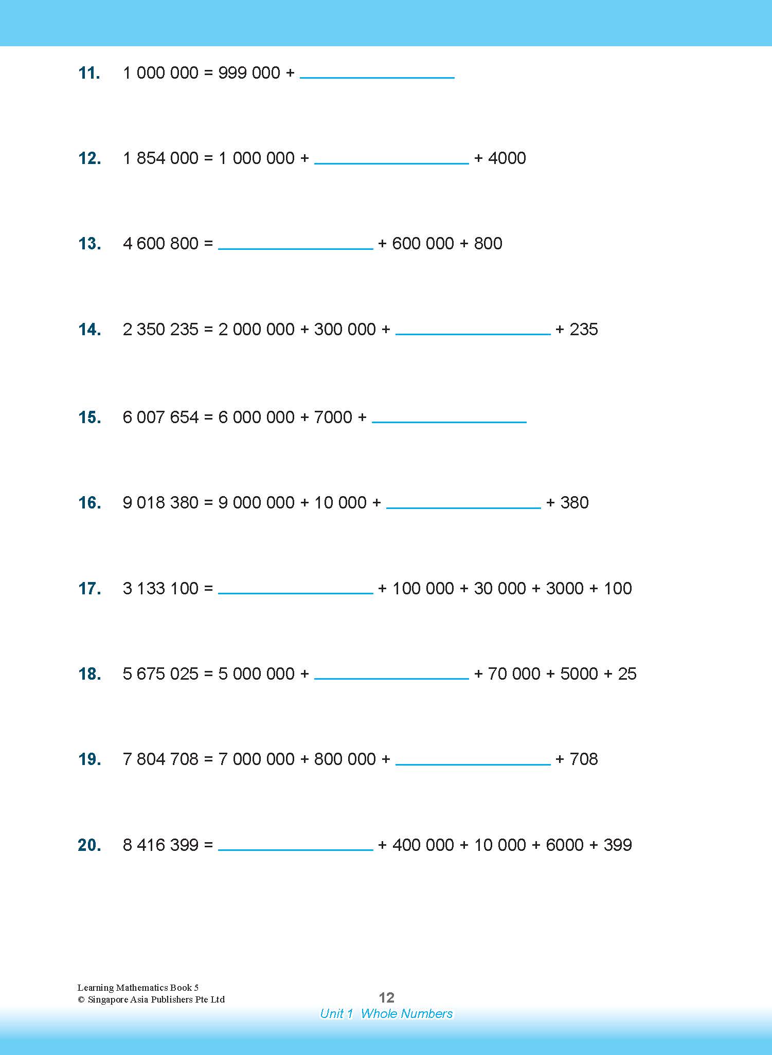 LEARNING MATHEMATICS For Primary Levels 5