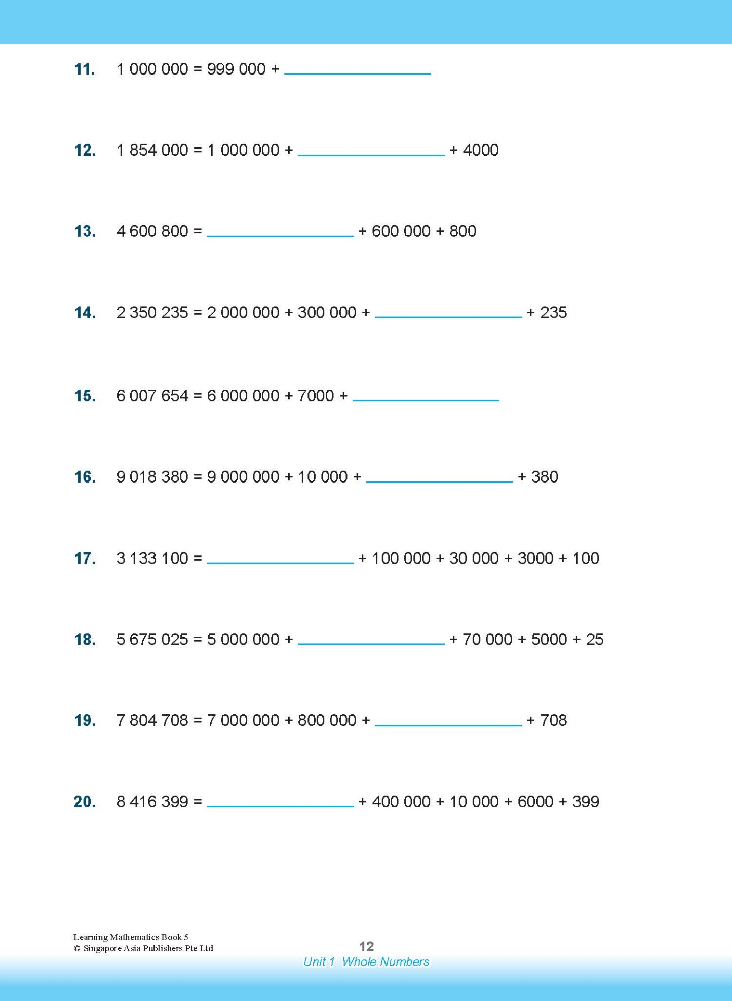 LEARNING MATHEMATICS For Primary Levels 5