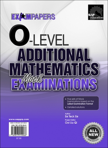 O-LEVEL ADDITIONAL MATHEMATICS Mock EXAMINATIONS