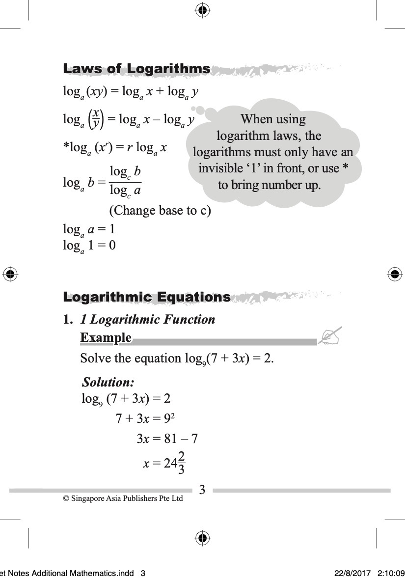 Pocket Notes Additional Mathematics