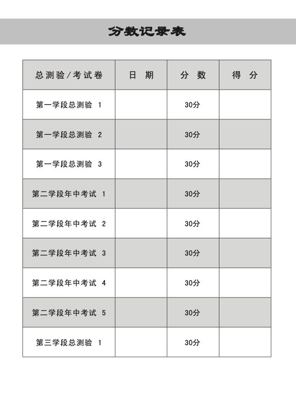 小三华文 语文应用 全年测验考试卷 / Primary 3 Chinese Revision Tests (CA&SA) On Language And Usage