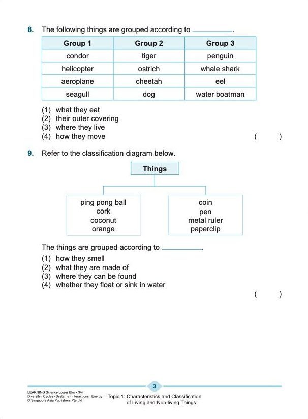 LEARNING SCIENCE Diversity . Cycles . Systems . Interactions . Energy LOWER BLOCK 3/4