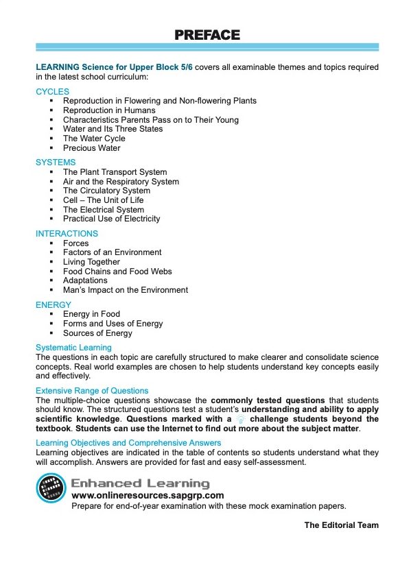 LEARNING SCIENCE Cycles . Systems . Interactions . Energy UPPER BLOCK 5/6