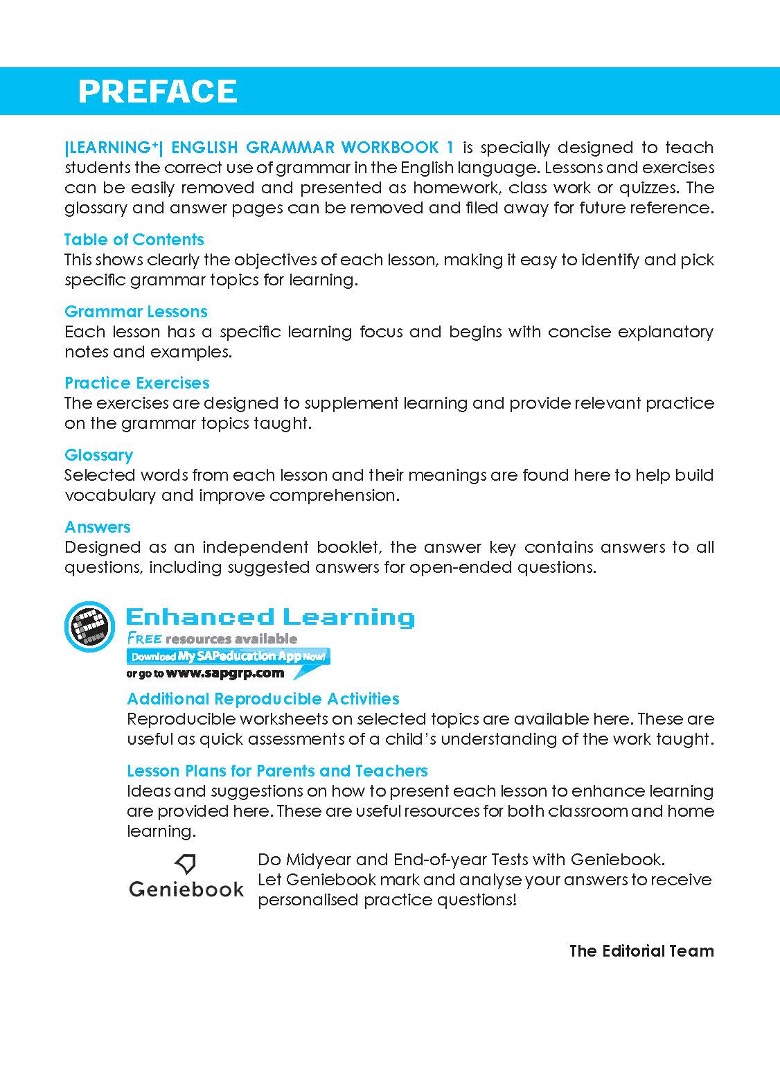 LEARNING+ ENGLISH GRAMMAR Workbook 1