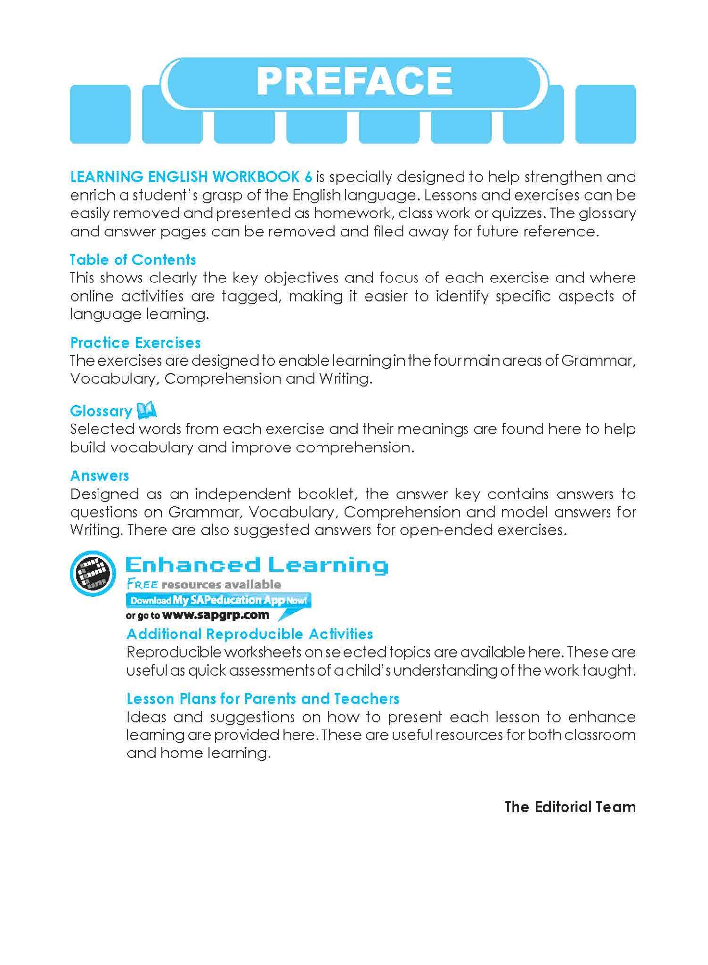 LEARNING ENGLISH Workbook 6