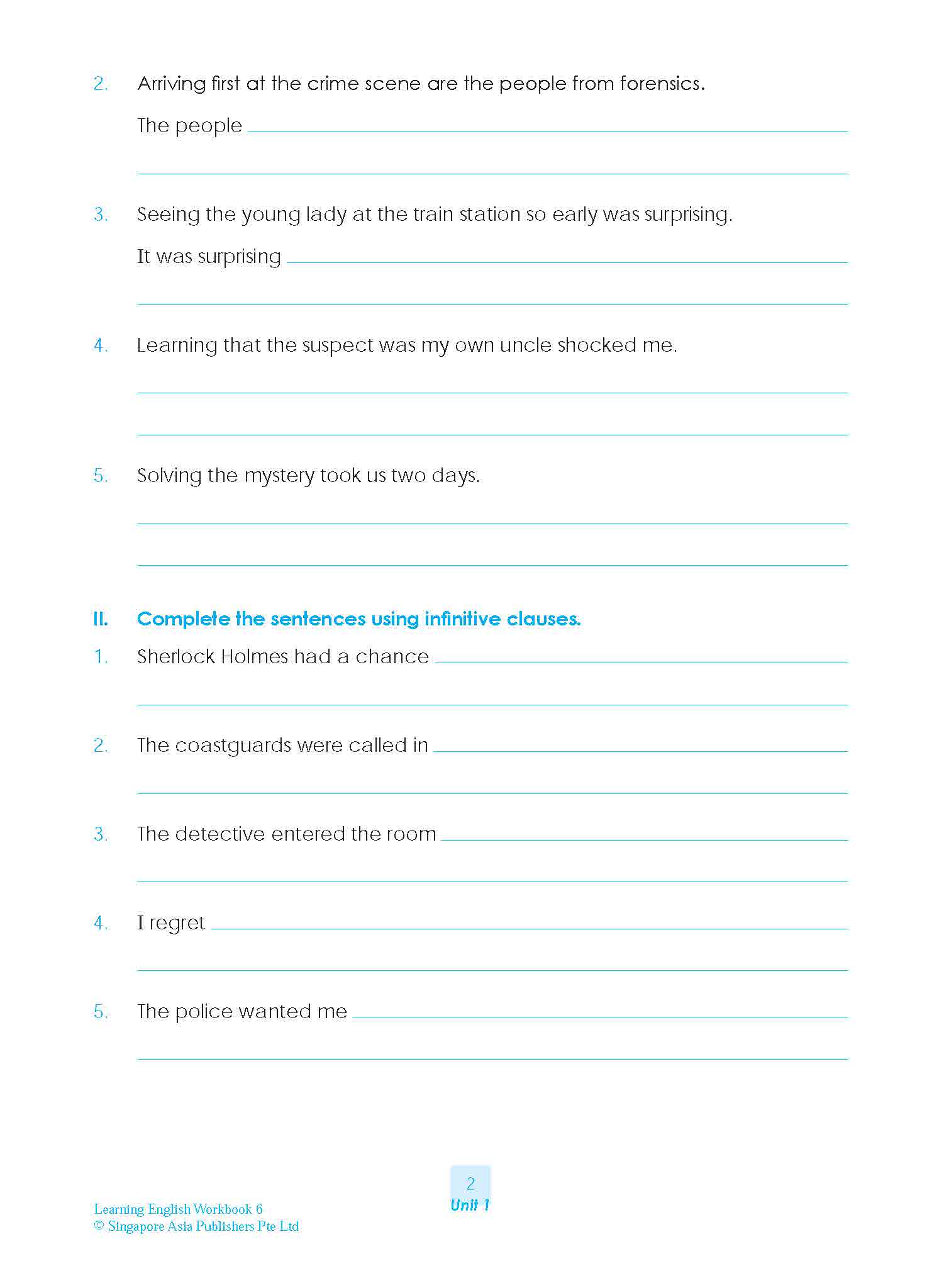 LEARNING ENGLISH Workbook 6