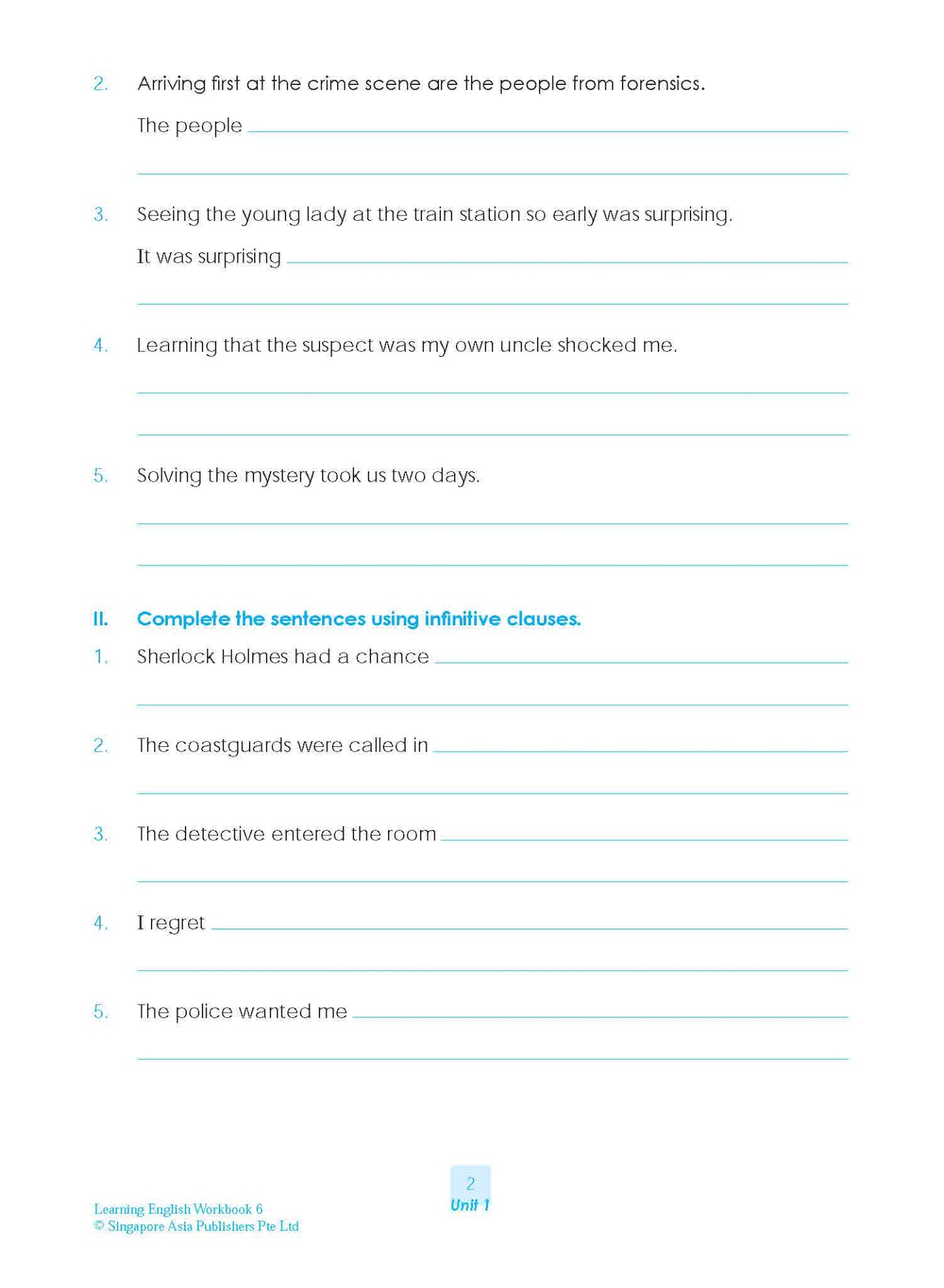 LEARNING ENGLISH Workbook 6