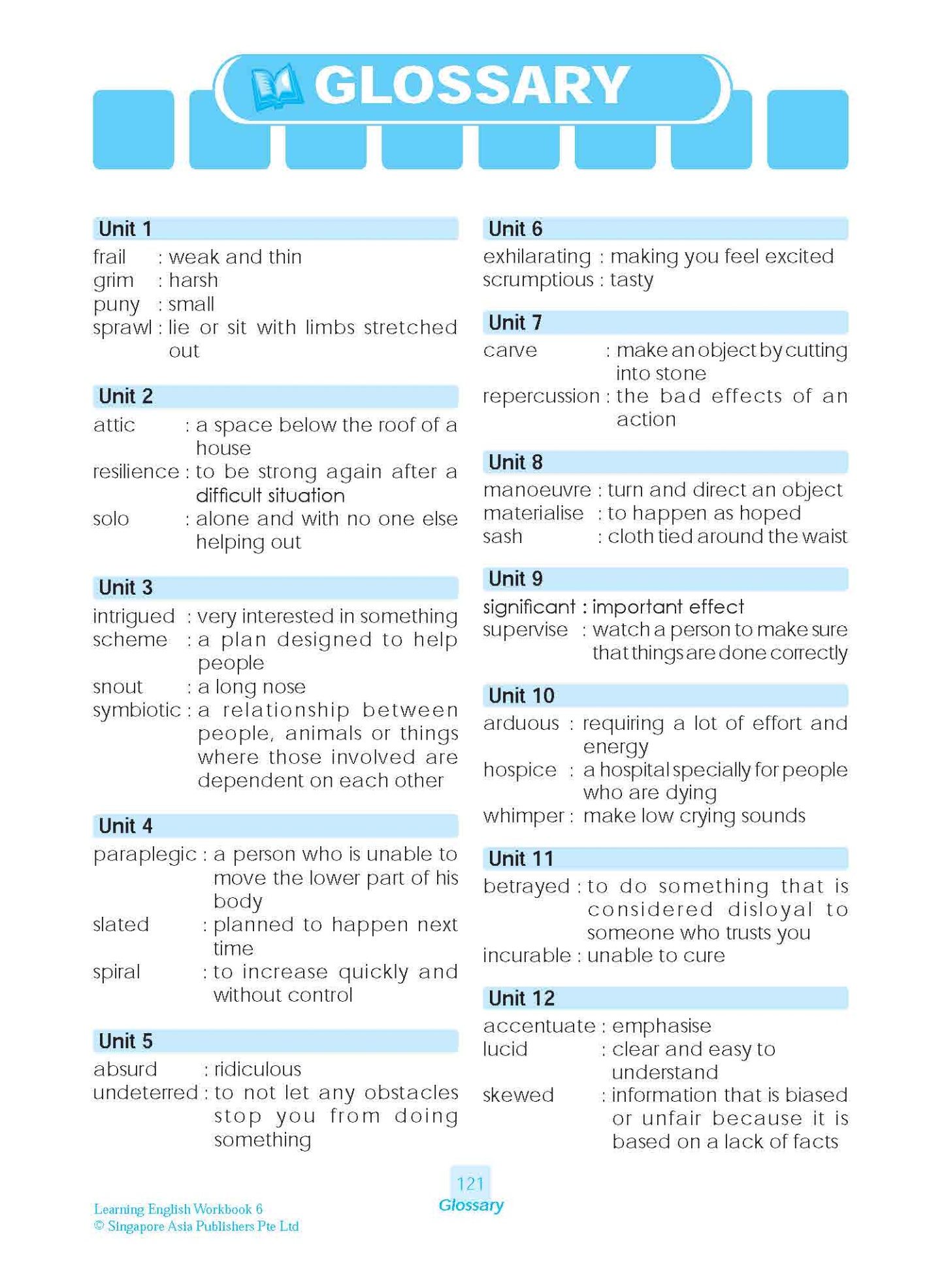 LEARNING ENGLISH Workbook 6