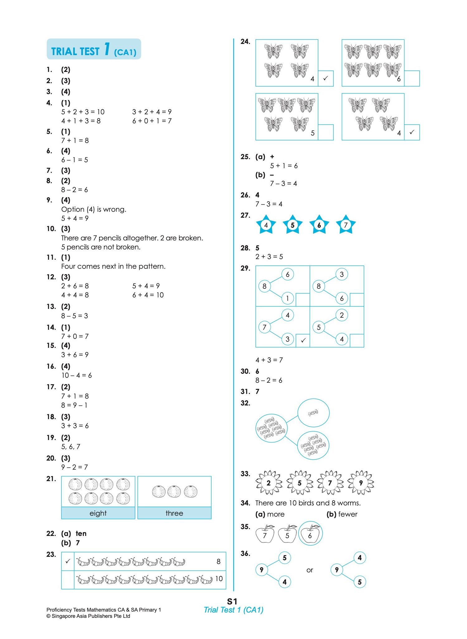 Proficiency Tests Mathematics Continual Assessment & Semestral Assessment 1