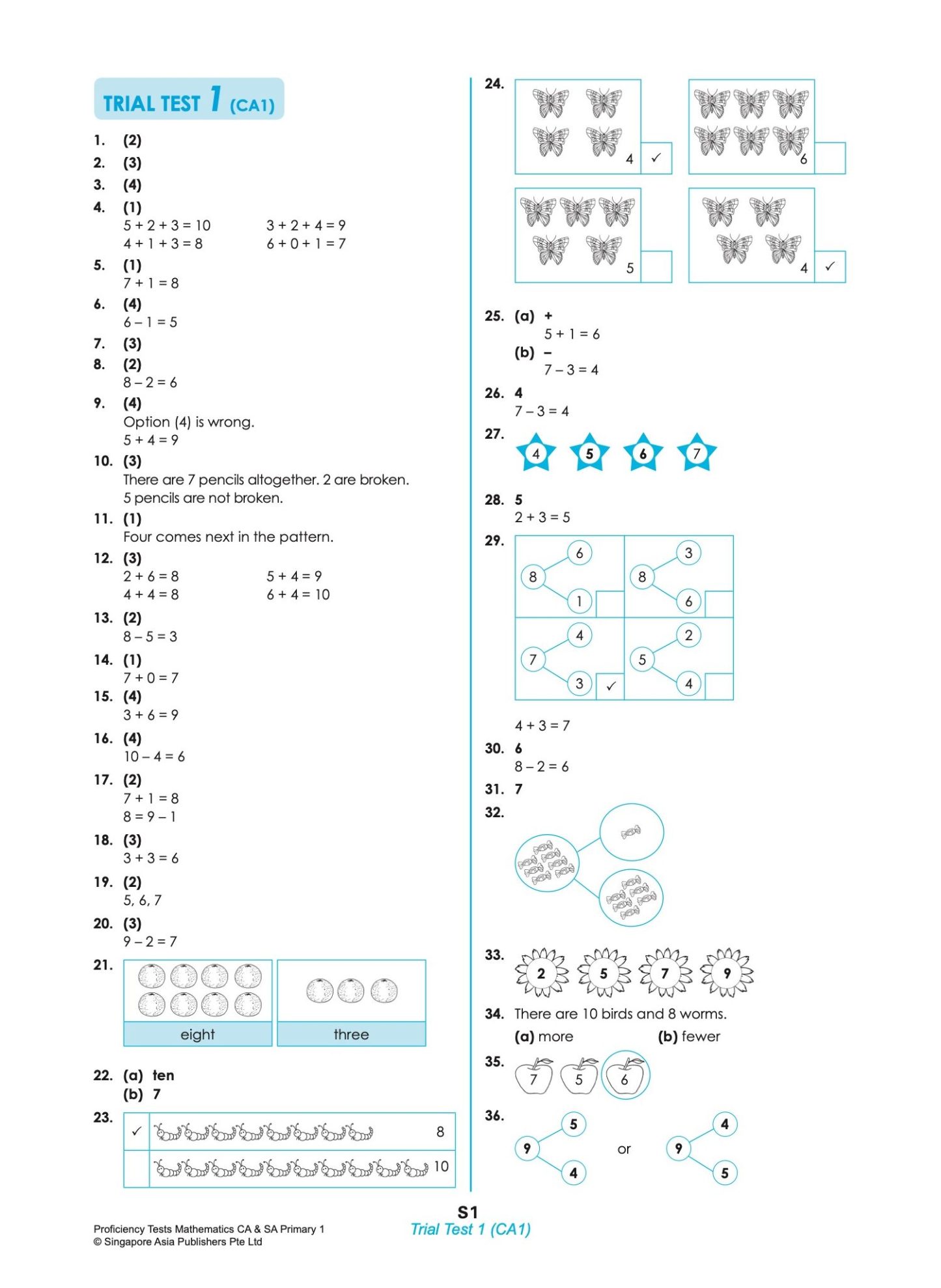 Proficiency Tests Mathematics Continual Assessment & Semestral Assessment 1