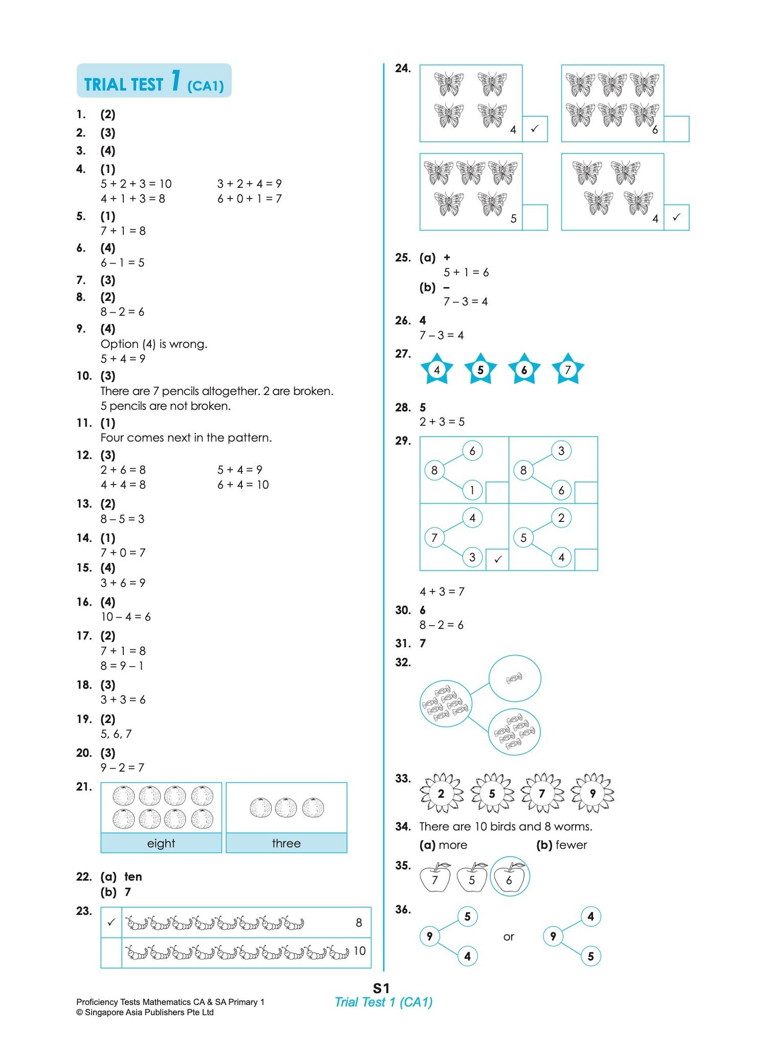 Proficiency Tests Mathematics Continual Assessment & Semestral Assessment 1