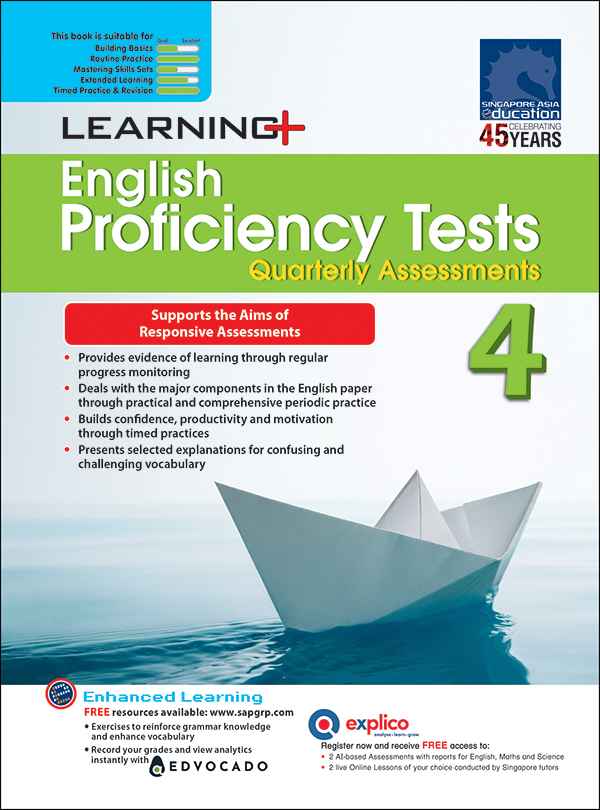 LEARNING+ English Proficiency Tests Quarterly Assessments 4