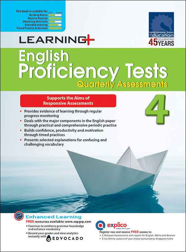 LEARNING+ English Proficiency Tests Quarterly Assessments 4