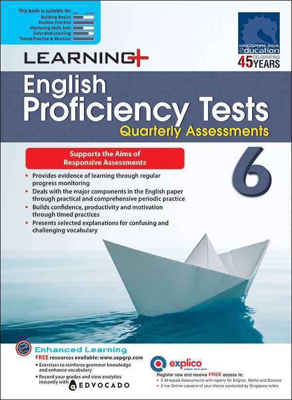 LEARNING+ English Proficiency Tests Quarterly Assessments 6