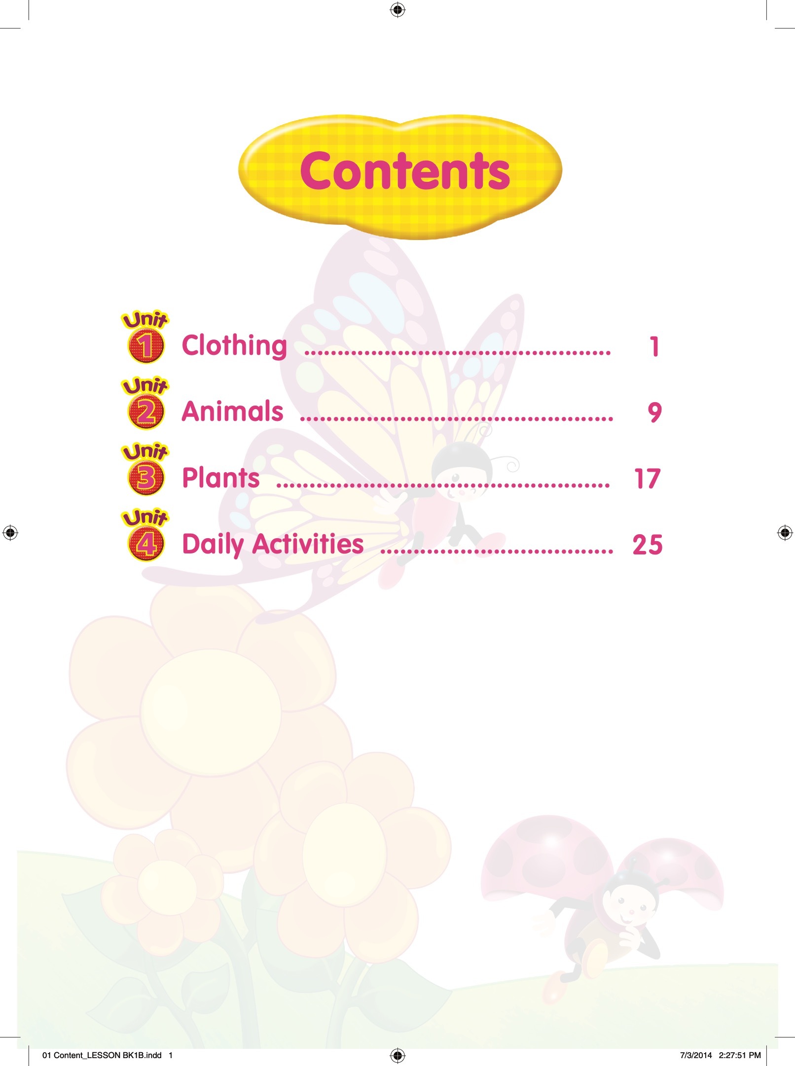 Rainbow English Lesson Book Kindergarten 1B