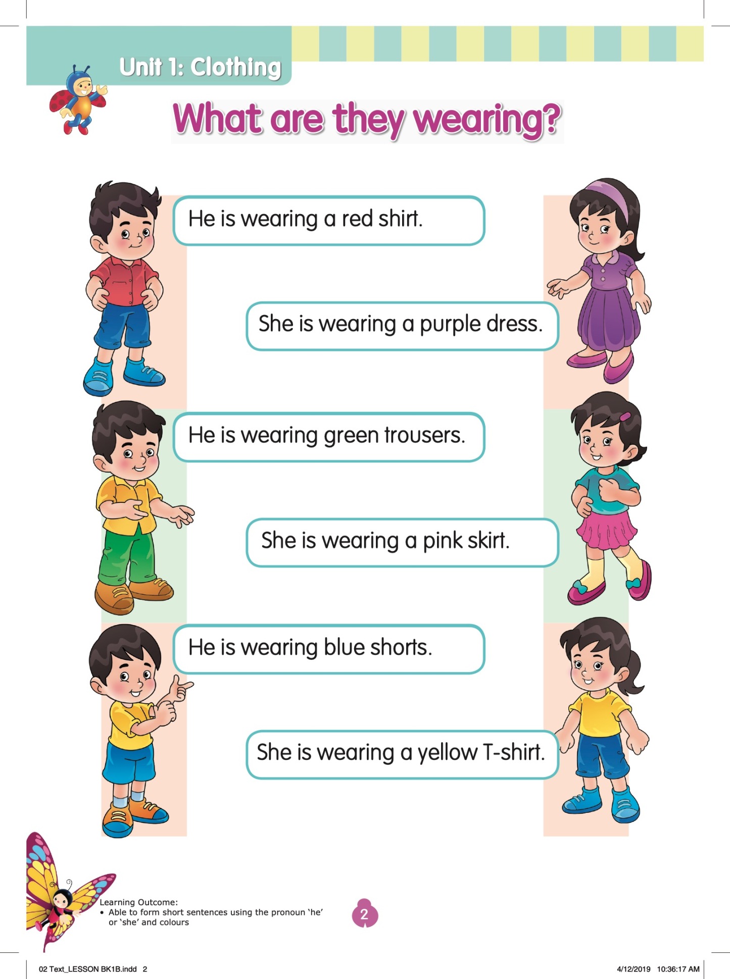 Rainbow English Lesson Book Kindergarten 1B