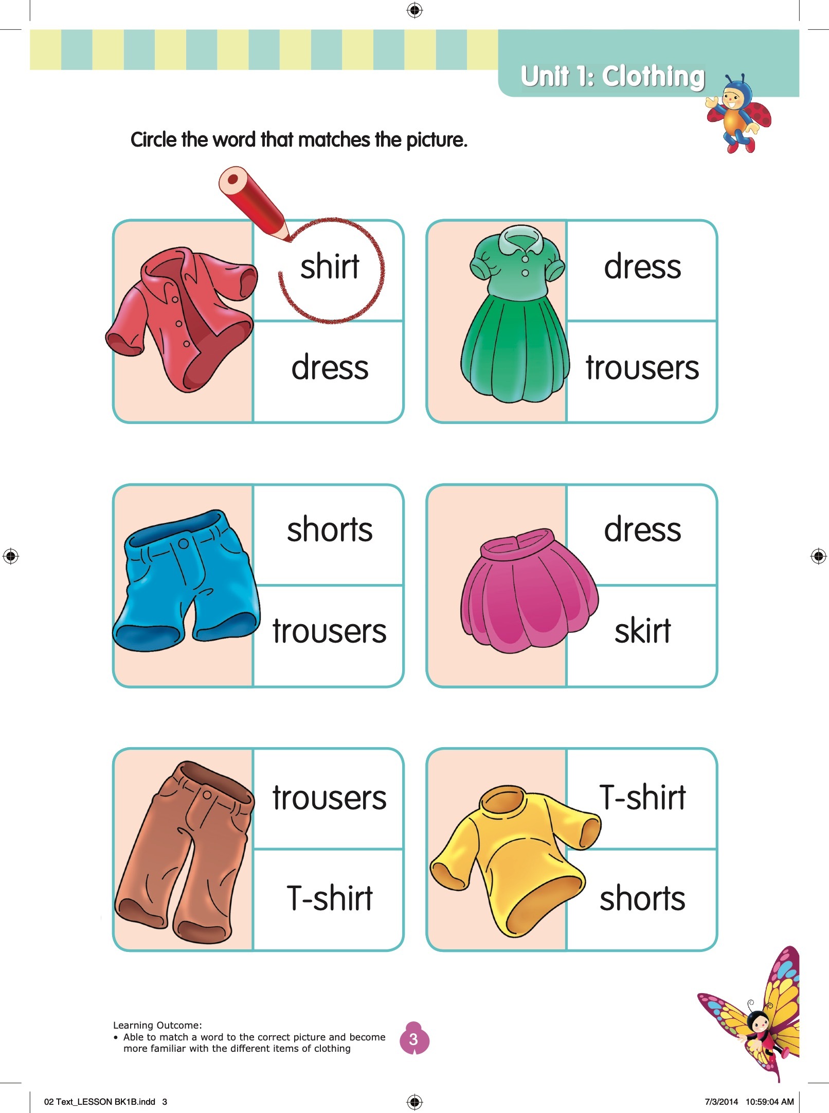 Rainbow English Lesson Book Kindergarten 1B