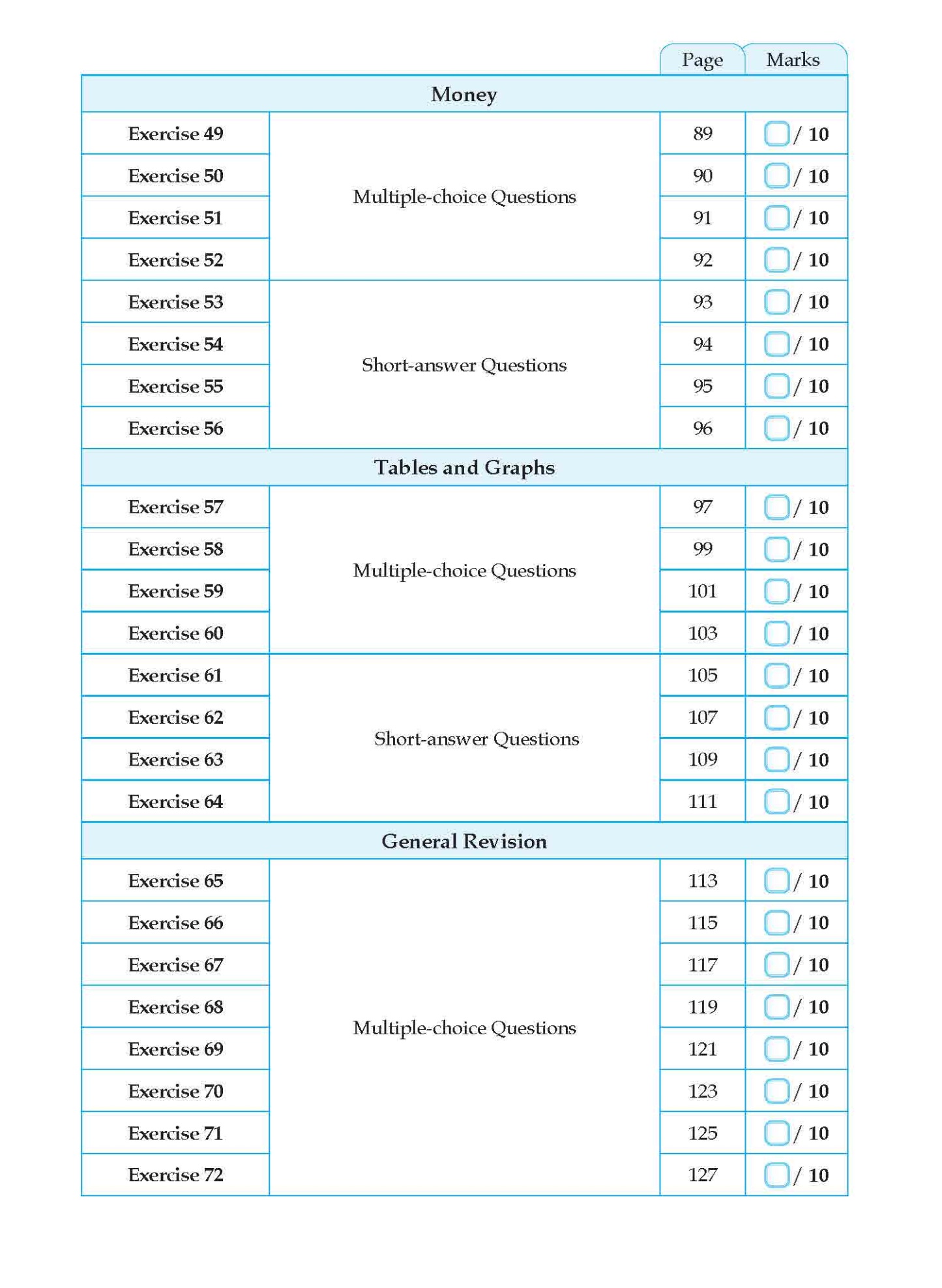 Conquer Mathematics Geometry . Area and Perimeter . Money . Graphs Workbook 4