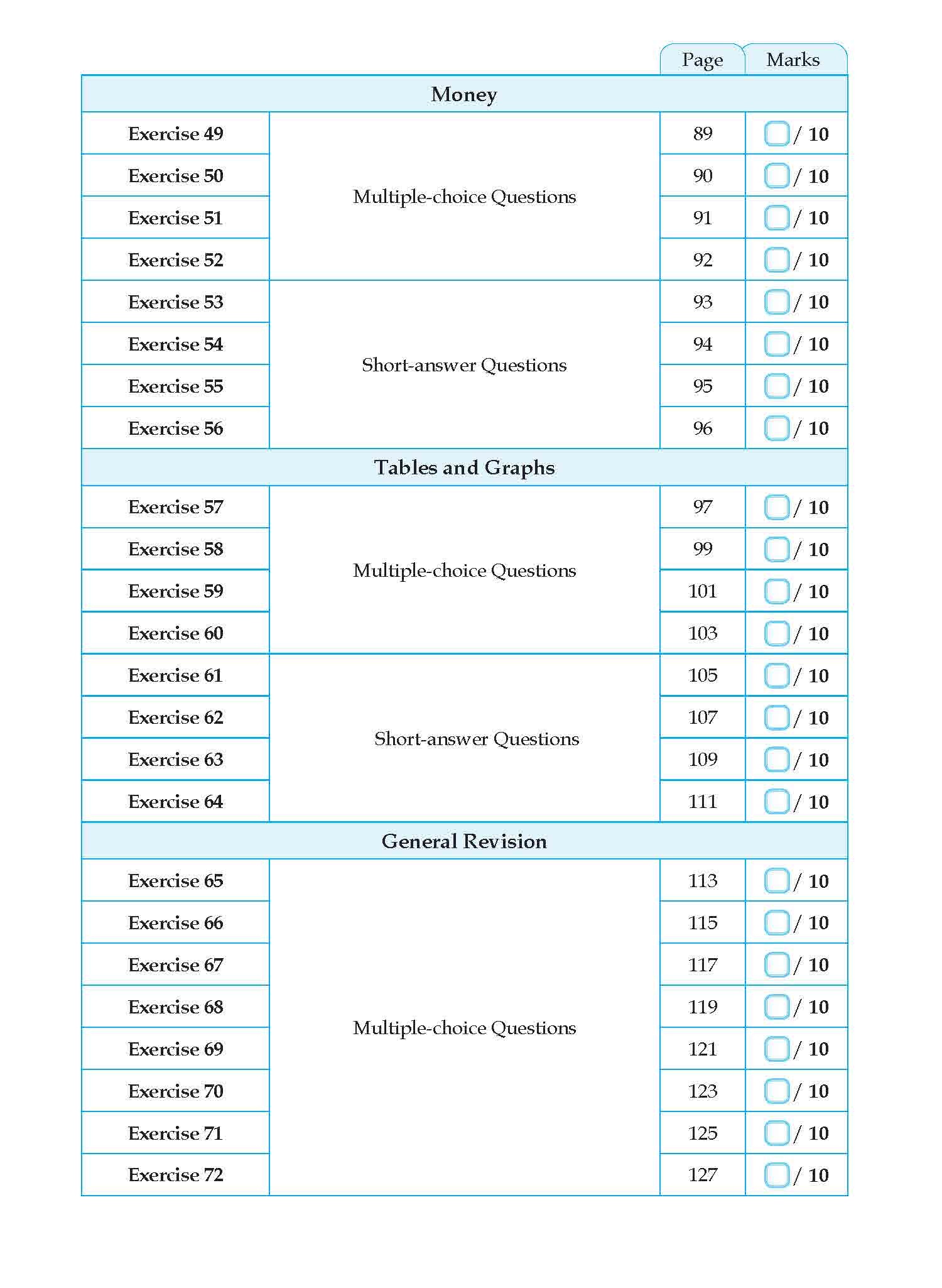 Conquer Mathematics Geometry . Area and Perimeter . Money . Graphs Workbook 4
